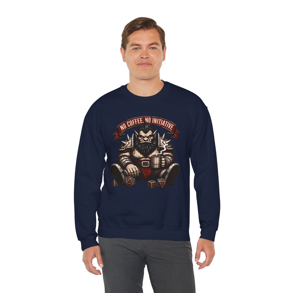 No Coffee, No Initiative | Fantasy RPG Sweatshirt