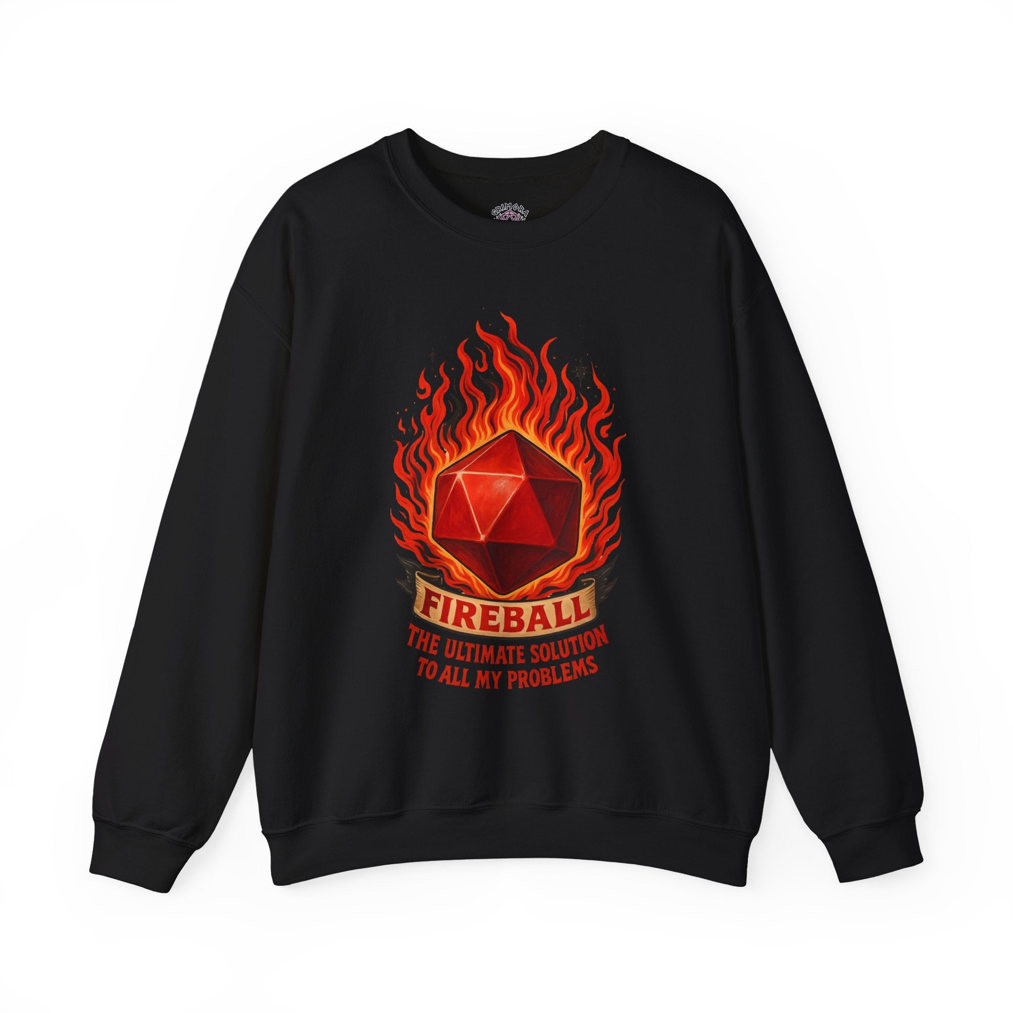 Fireball – The Ultimate Solution to All My Problems| Funny RPG Sweatshirt