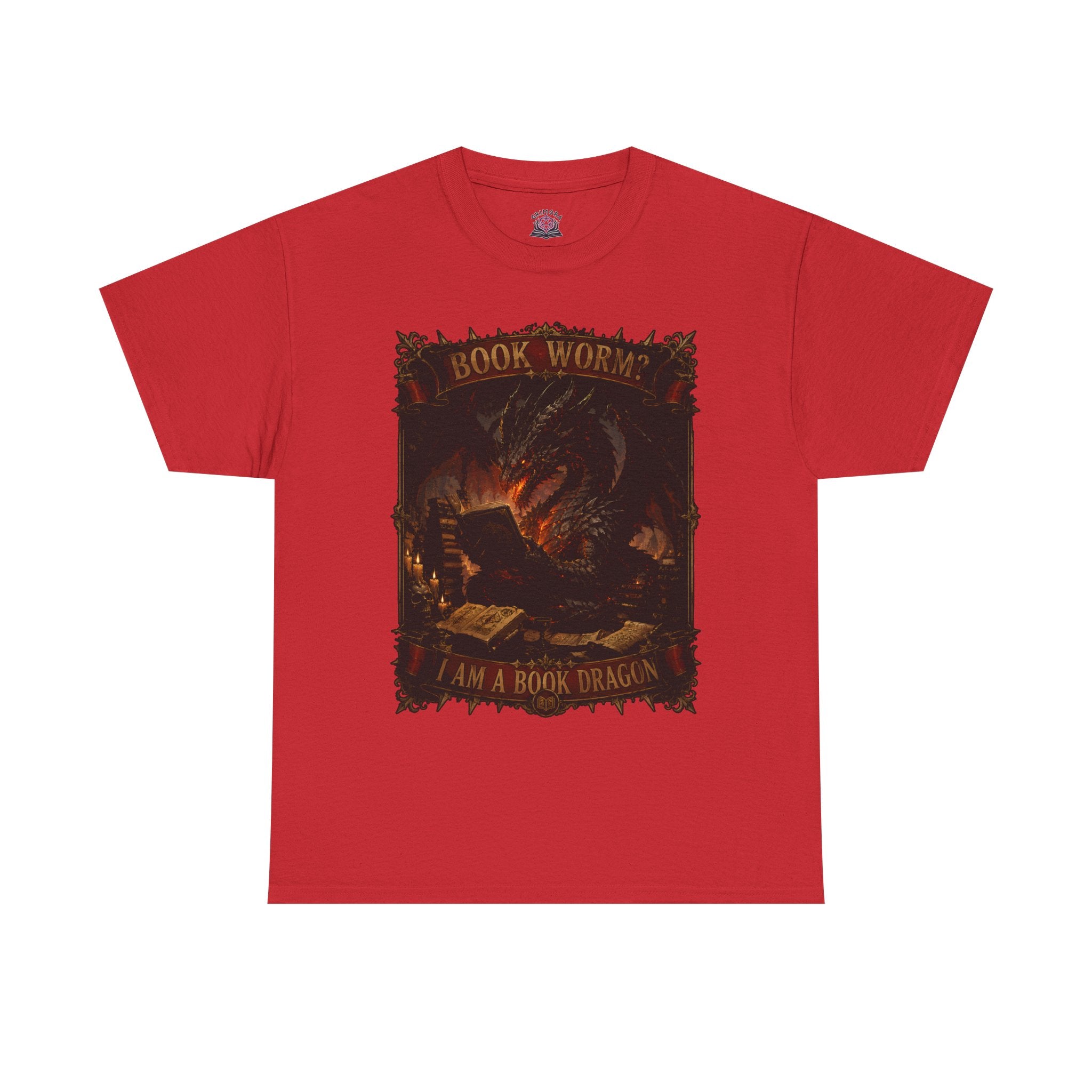 Book Worm? I Am a Book Dragon, Fantasy Reader T-shirt