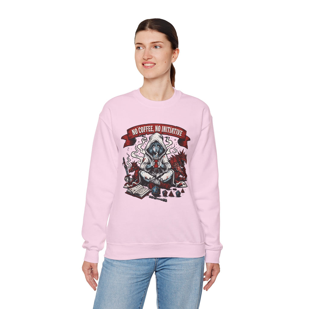No Coffee, No Initiative | Fantasy RPG Sweatshirt