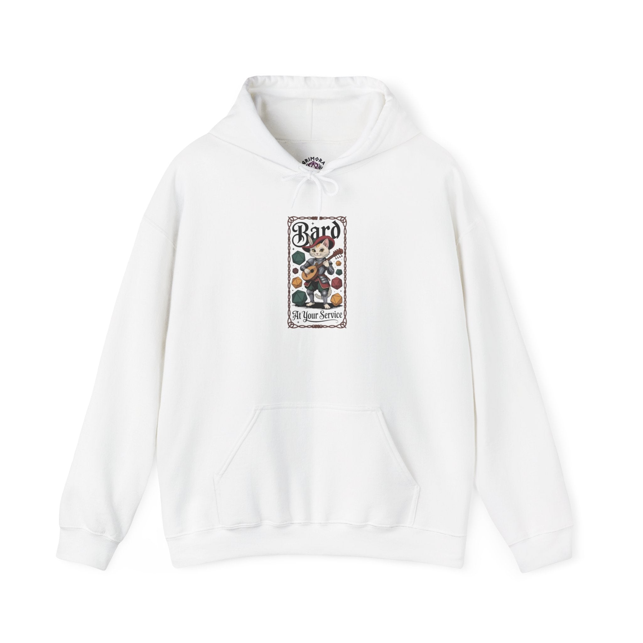 Bard Cat at Your Serivece D&D Hoodie | Cat Lover RPG Gift