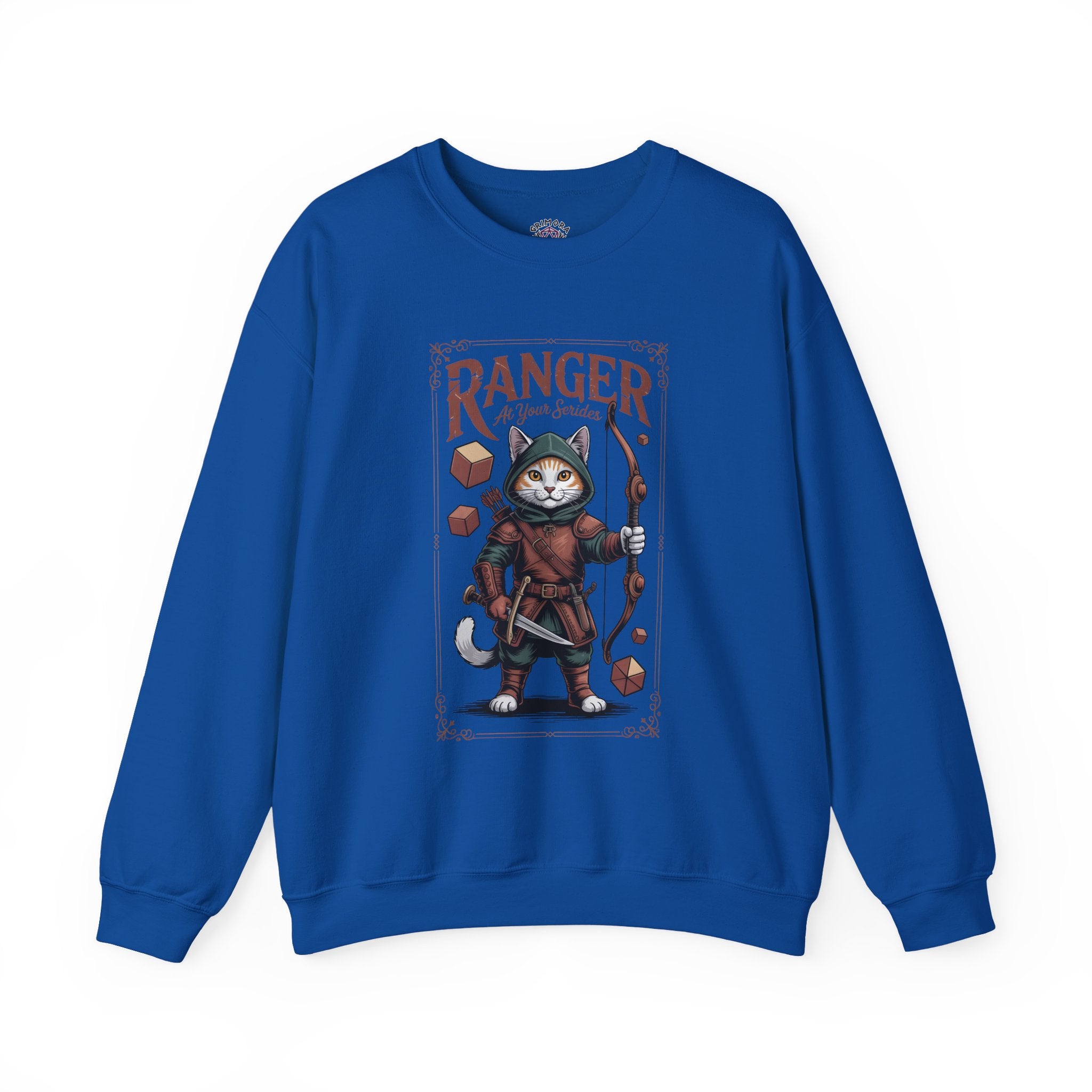 Ranger Cat at Your Serivece D&D Sweatshirt | Cat Lover RPG Gift