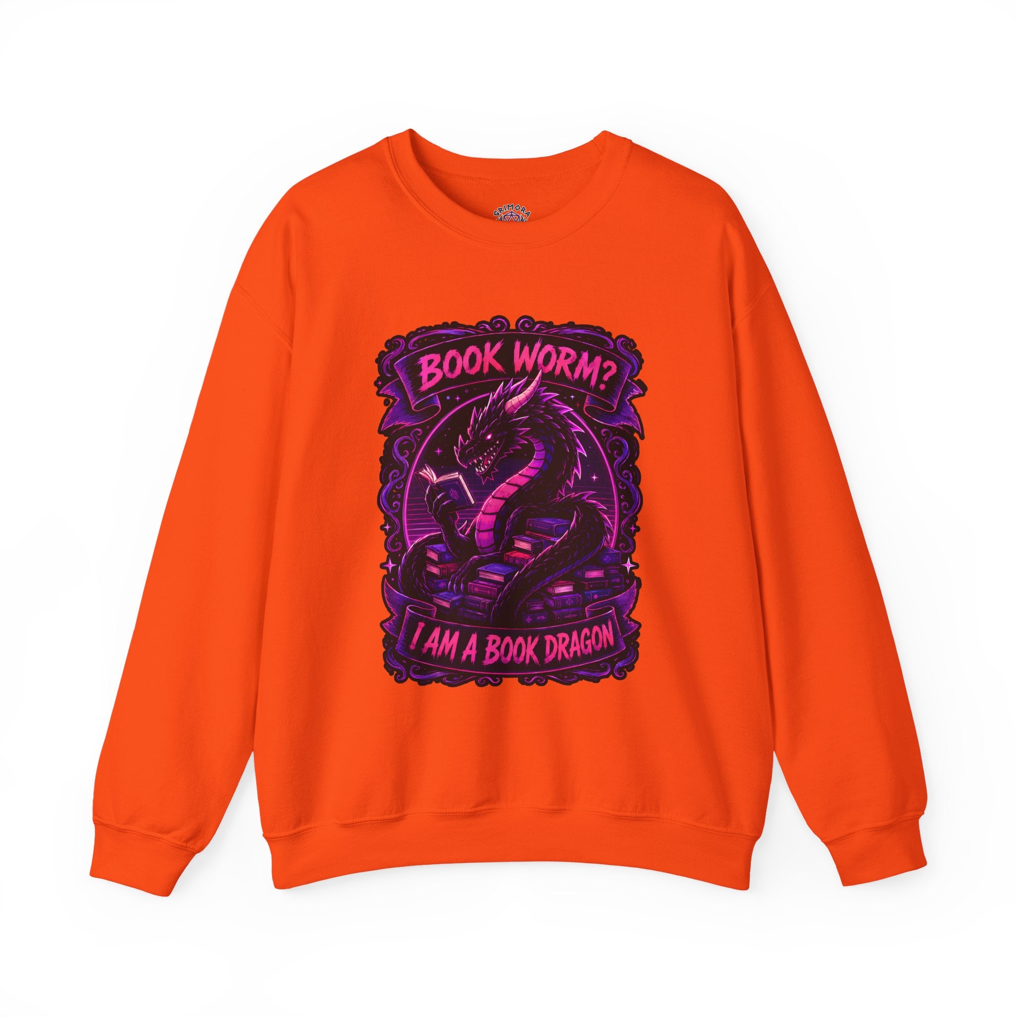 Book Worm? I Am a Book Dragon, Fantasy Reader Sweatshirt