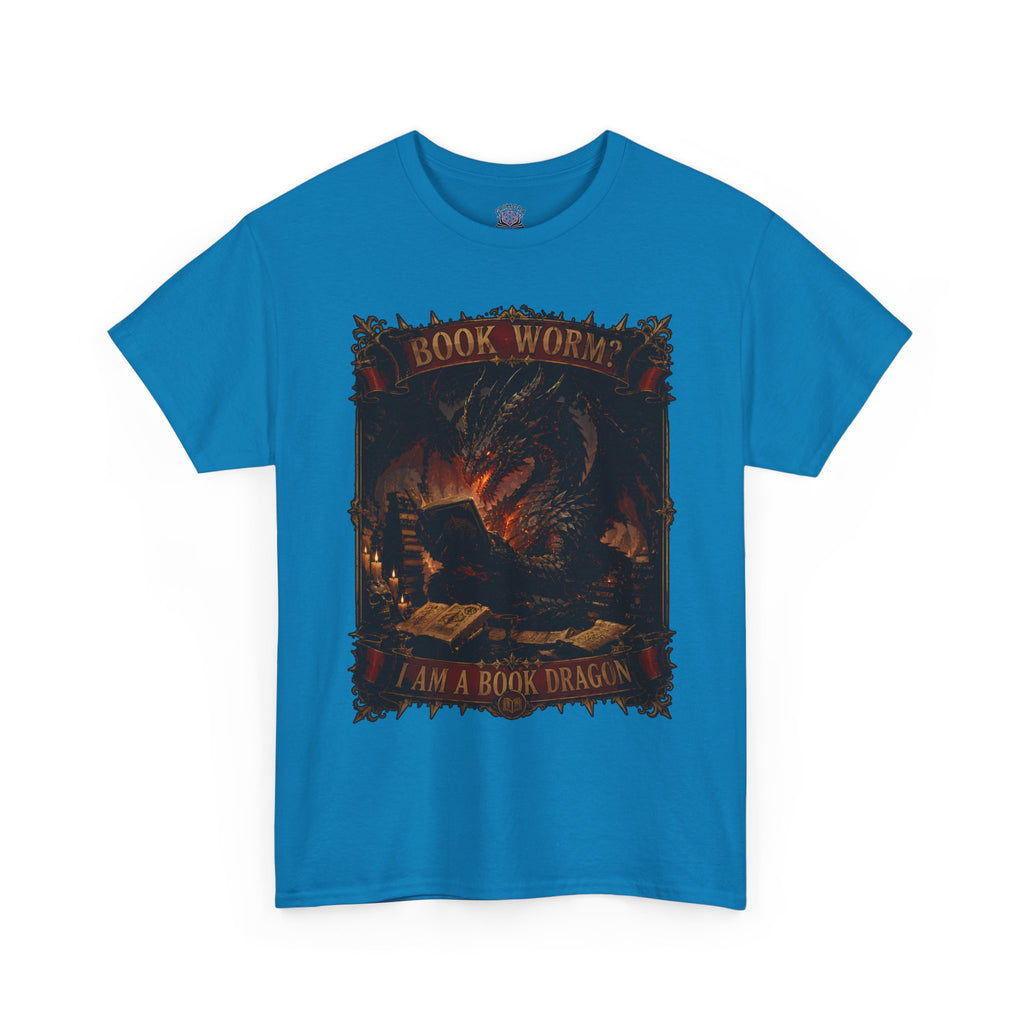 Book Worm? I Am a Book Dragon, Fantasy Reader T-shirt