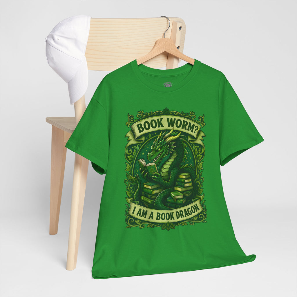 Book Worm? I Am a Book Dragon, Fantasy Reader T-shirt