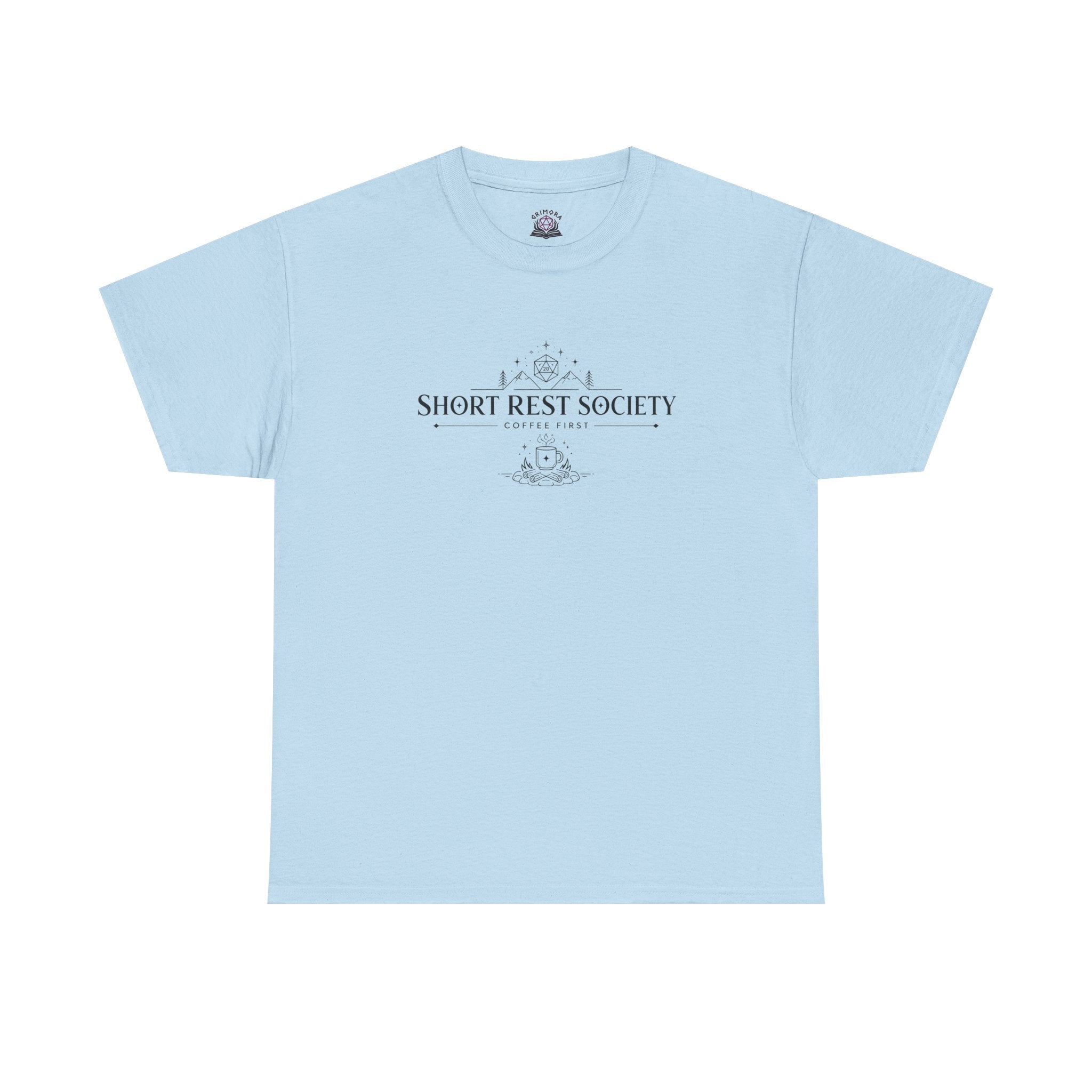 Short Rest Society – Coffee First | Tabletop RPG T-shirt