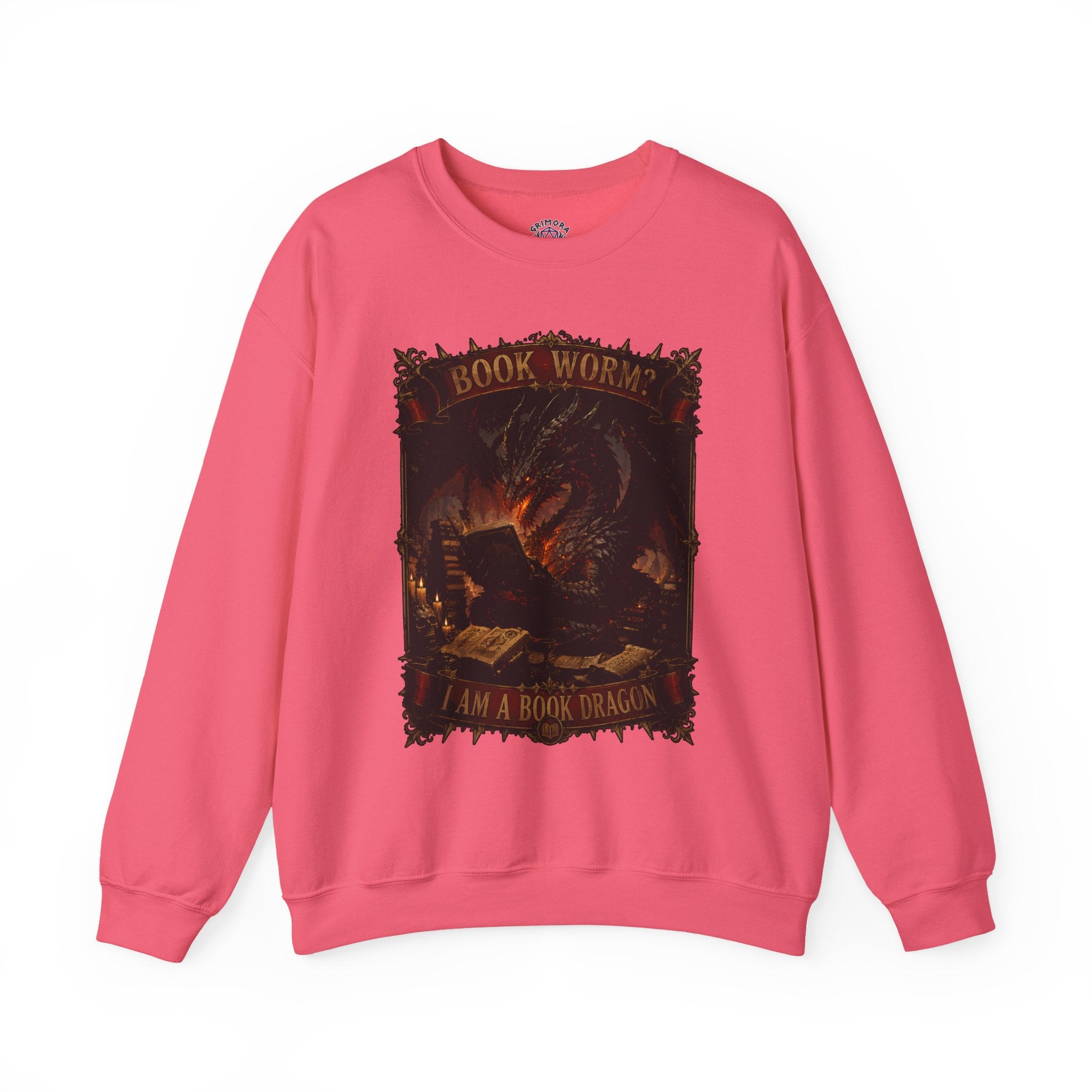 Book Worm? I Am a Book Dragon, Fantasy Reader Sweatshirt