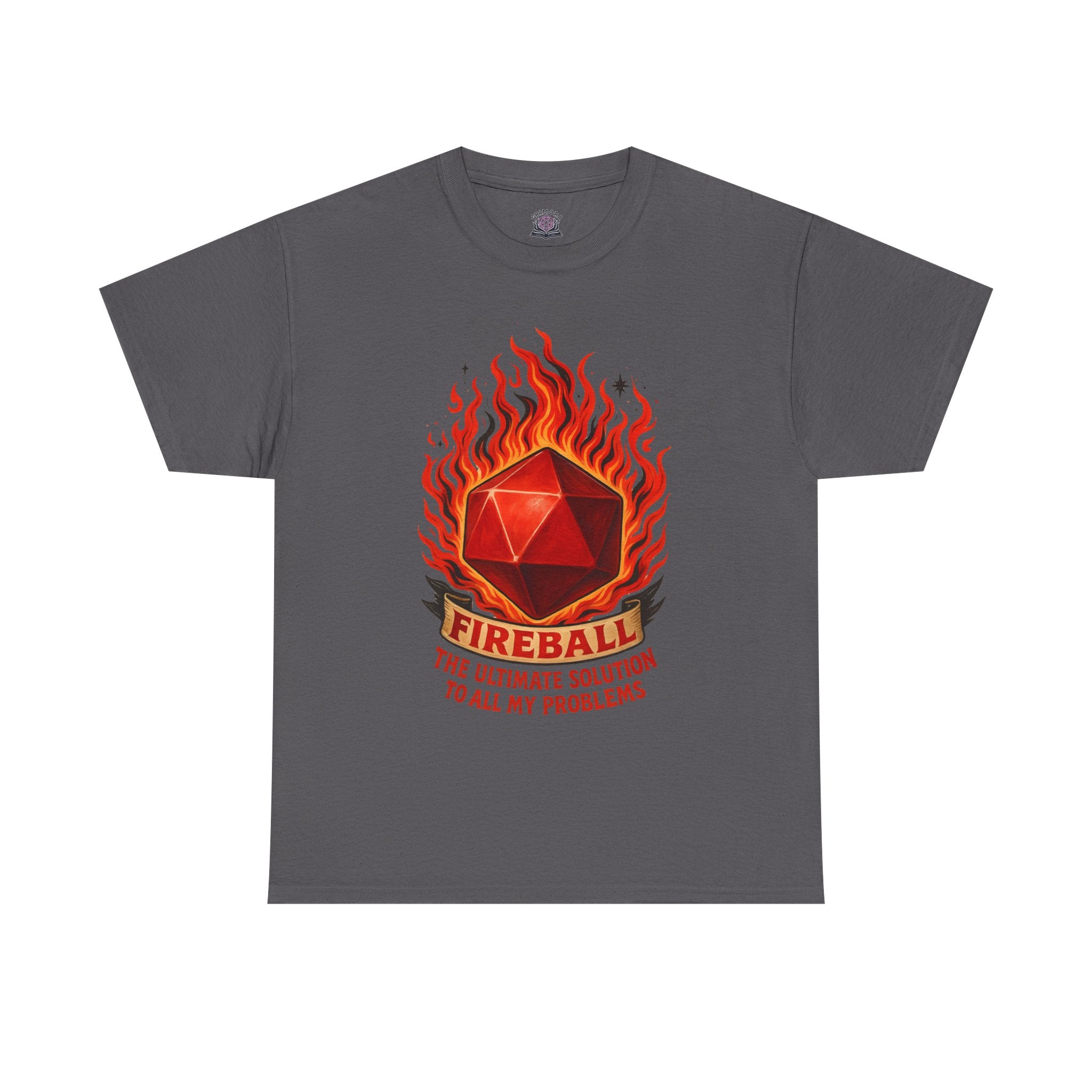 Fireball – The Ultimate Solution to All My Problems| Funny RPG T-shirt