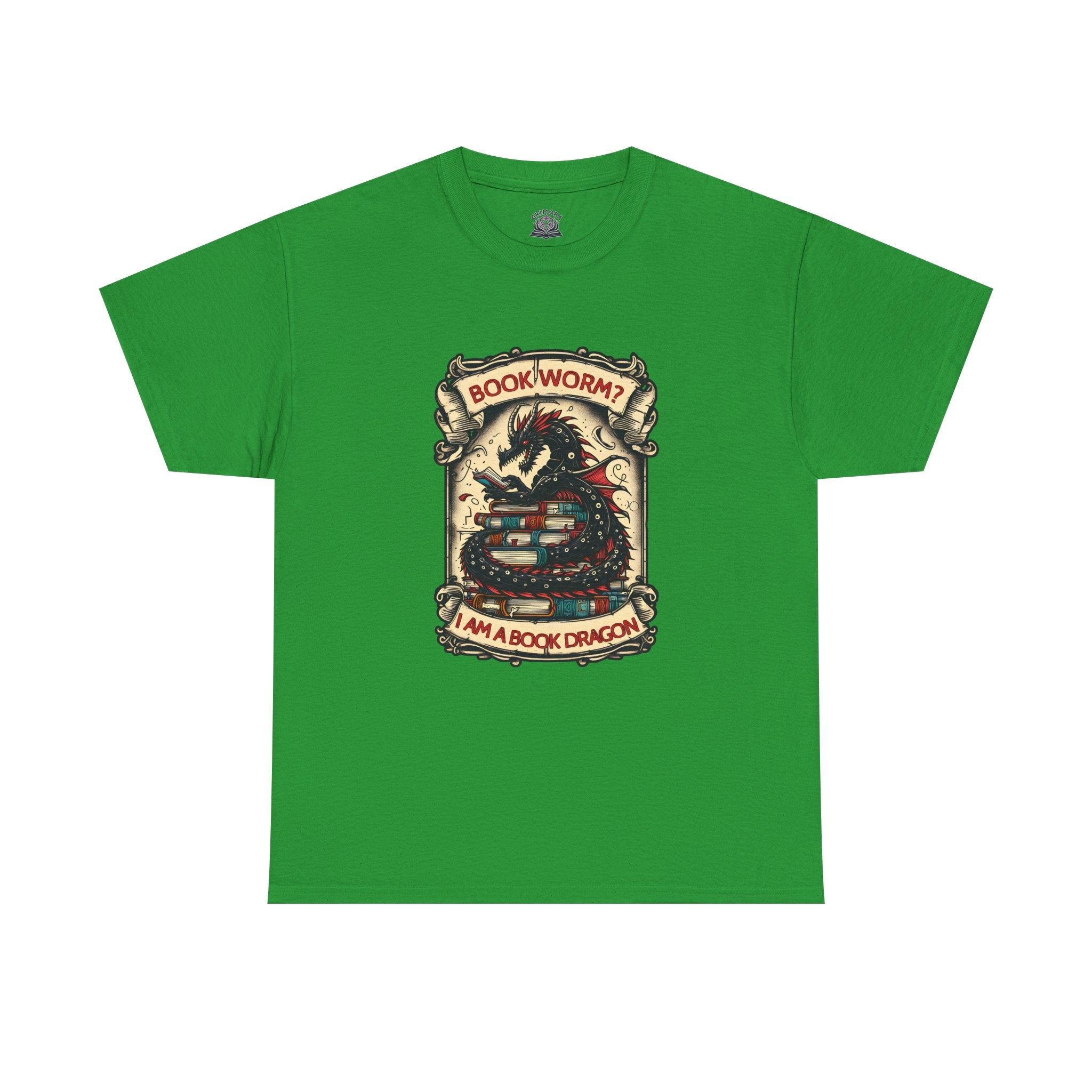 Book Worm? I Am a Book Dragon, Fantasy Reader T-shirt
