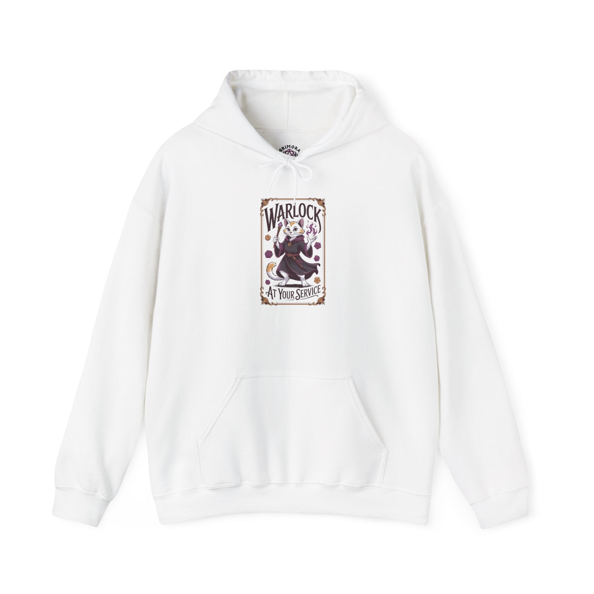 Warlock Cat at Your Serivece D&D Hoodie | Cat Lover RPG Gift