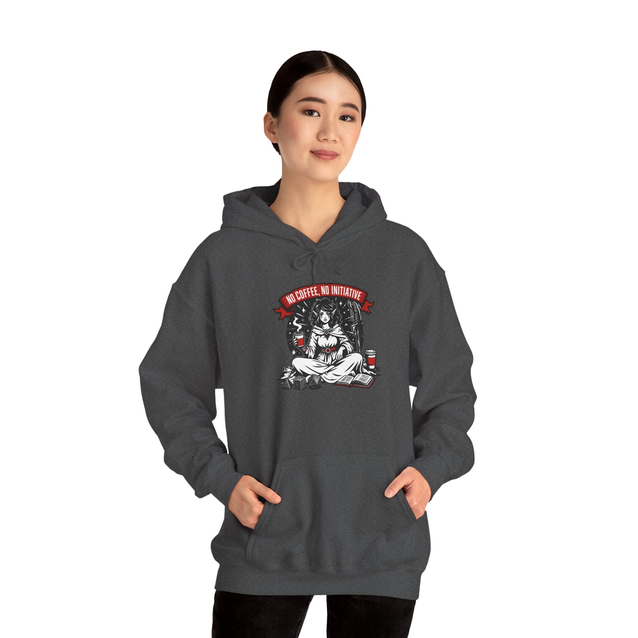 No Coffee, No Initiative | Fantasy RPG Hoodie