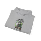 Feral But Free sloth hoodie | chaotic quirky humor, millennial burnout