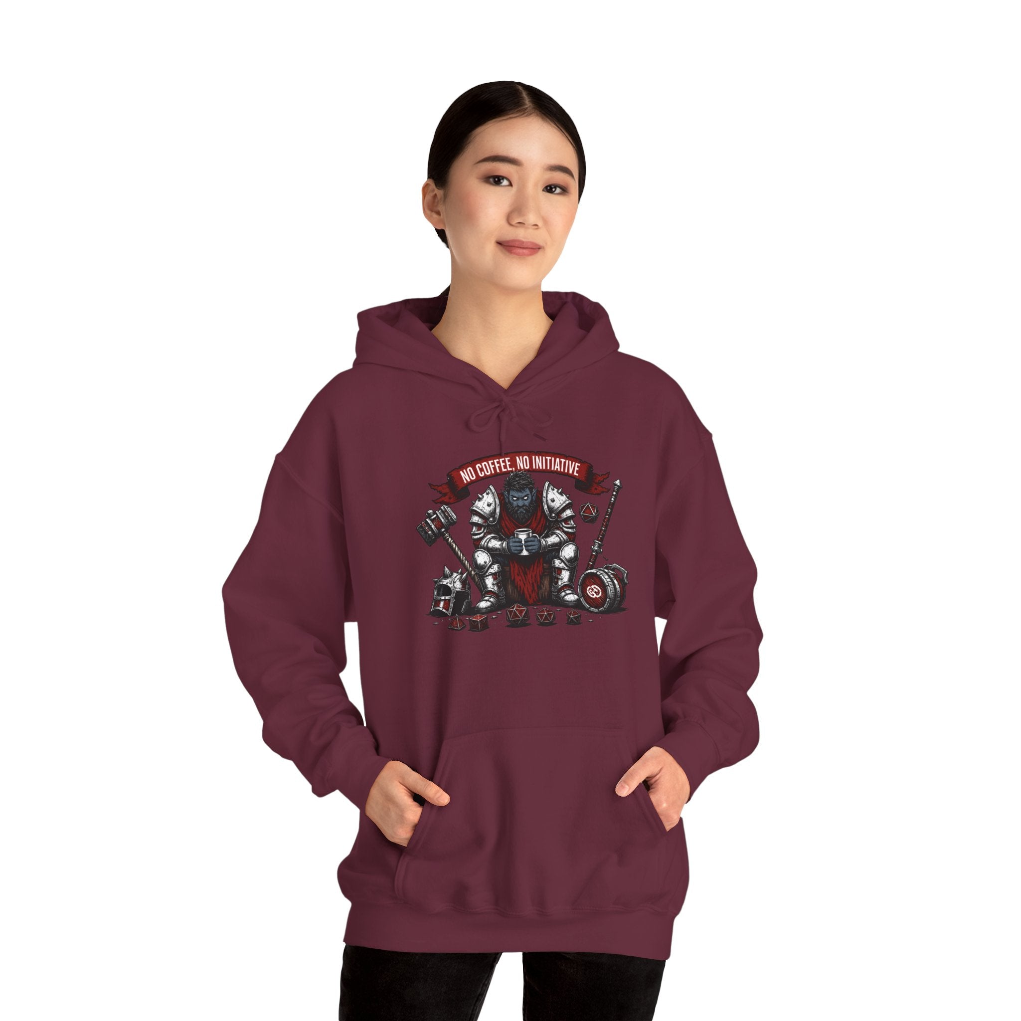 No Coffee, No Initiative | Fantasy RPG Hoodie