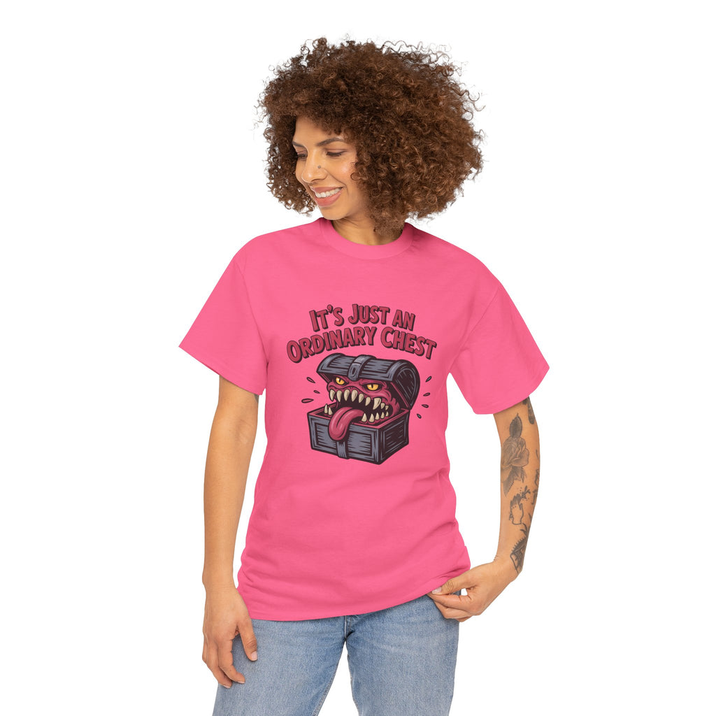 "It's Just An Ordinary Chest" — Mimic monster T-shirt
