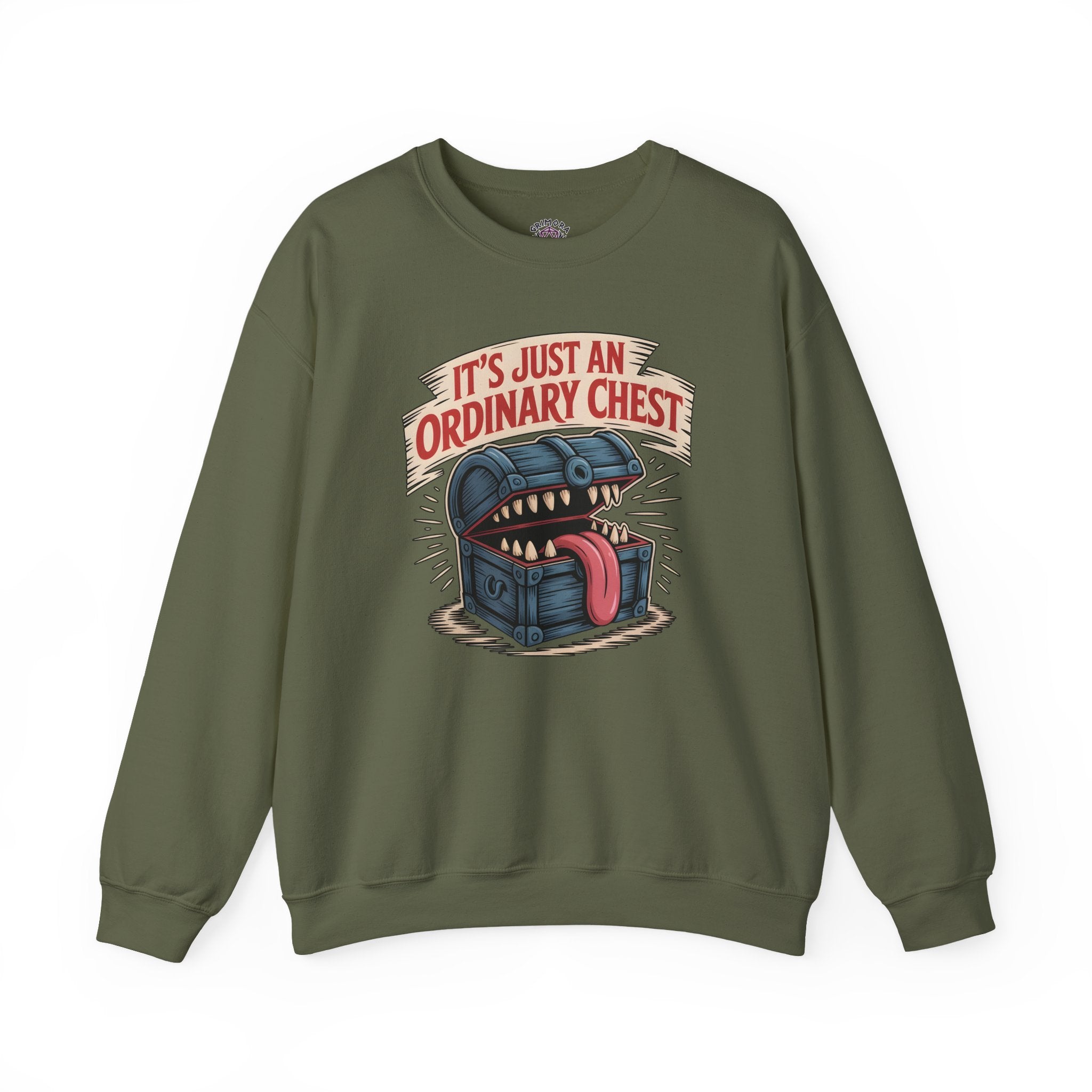 "It's Just An Ordinary Chest" — Mimic monster Sweatshirt