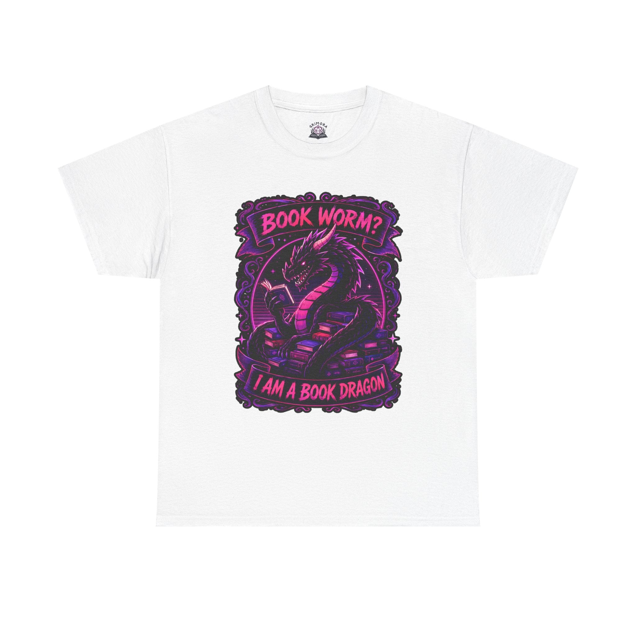 Book Worm? I Am a Book Dragon, Fantasy Reader T-shirt