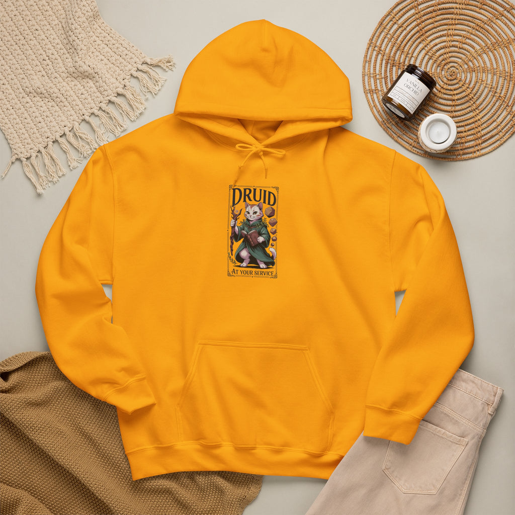 Druid Cat at Your Serivece D&D Hoodie | Cat Lover RPG Gift