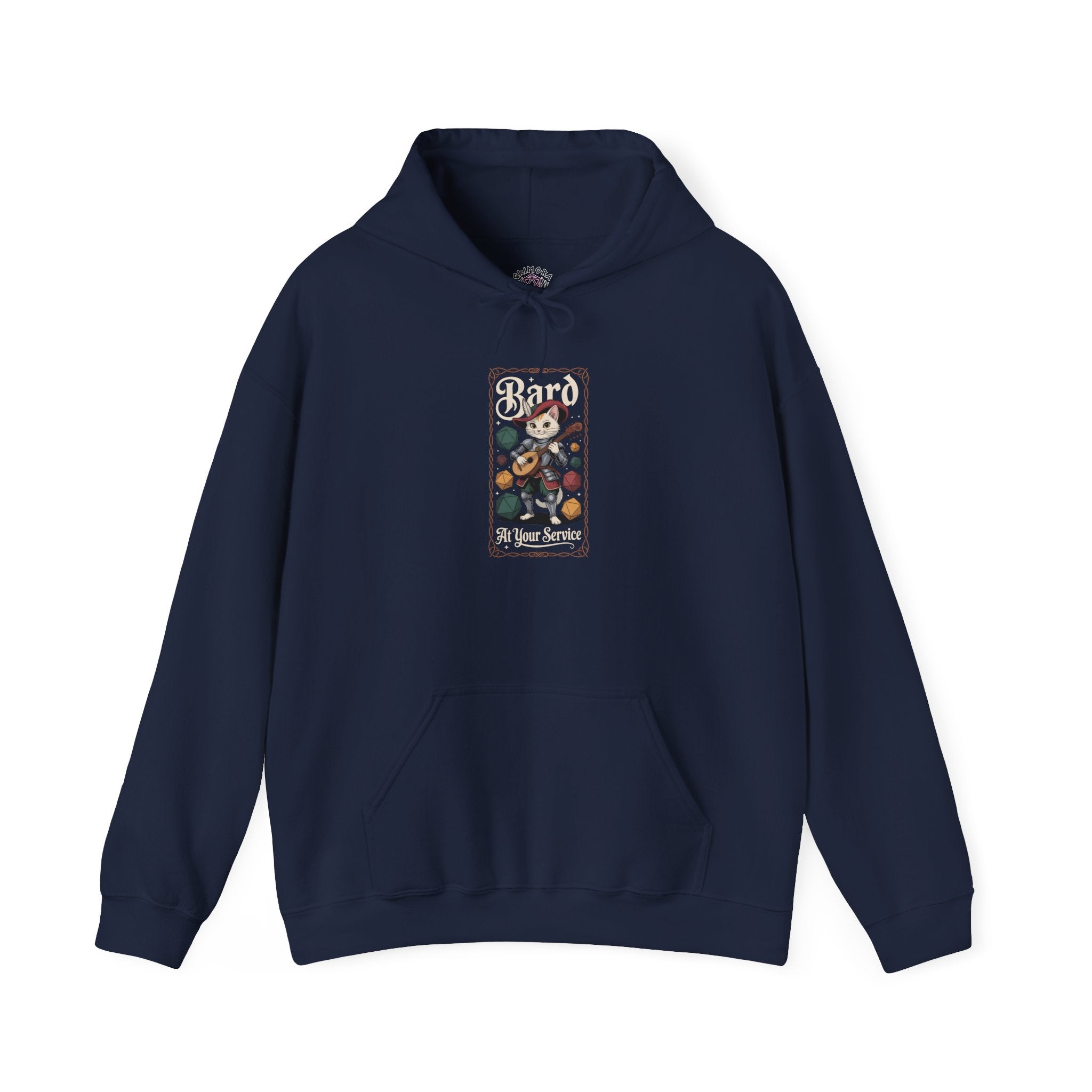 Bard Cat at Your Serivece D&D Hoodie | Cat Lover RPG Gift