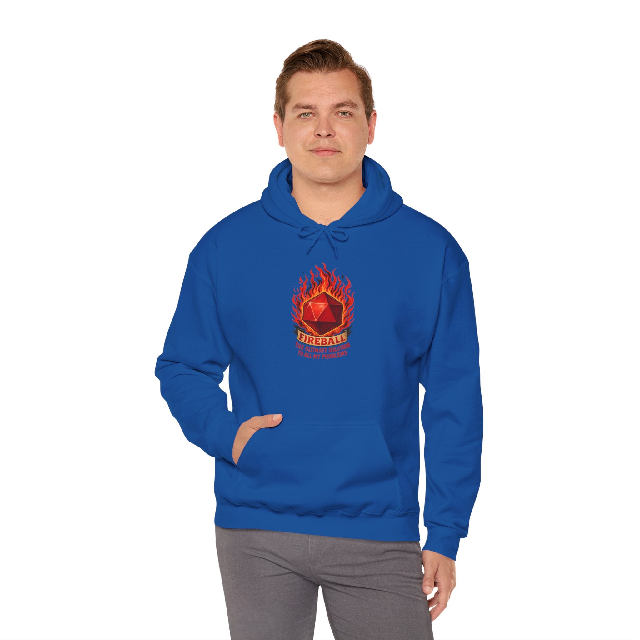 Fireball – The Ultimate Solution to All My Problems| Funny RPG Hoodie