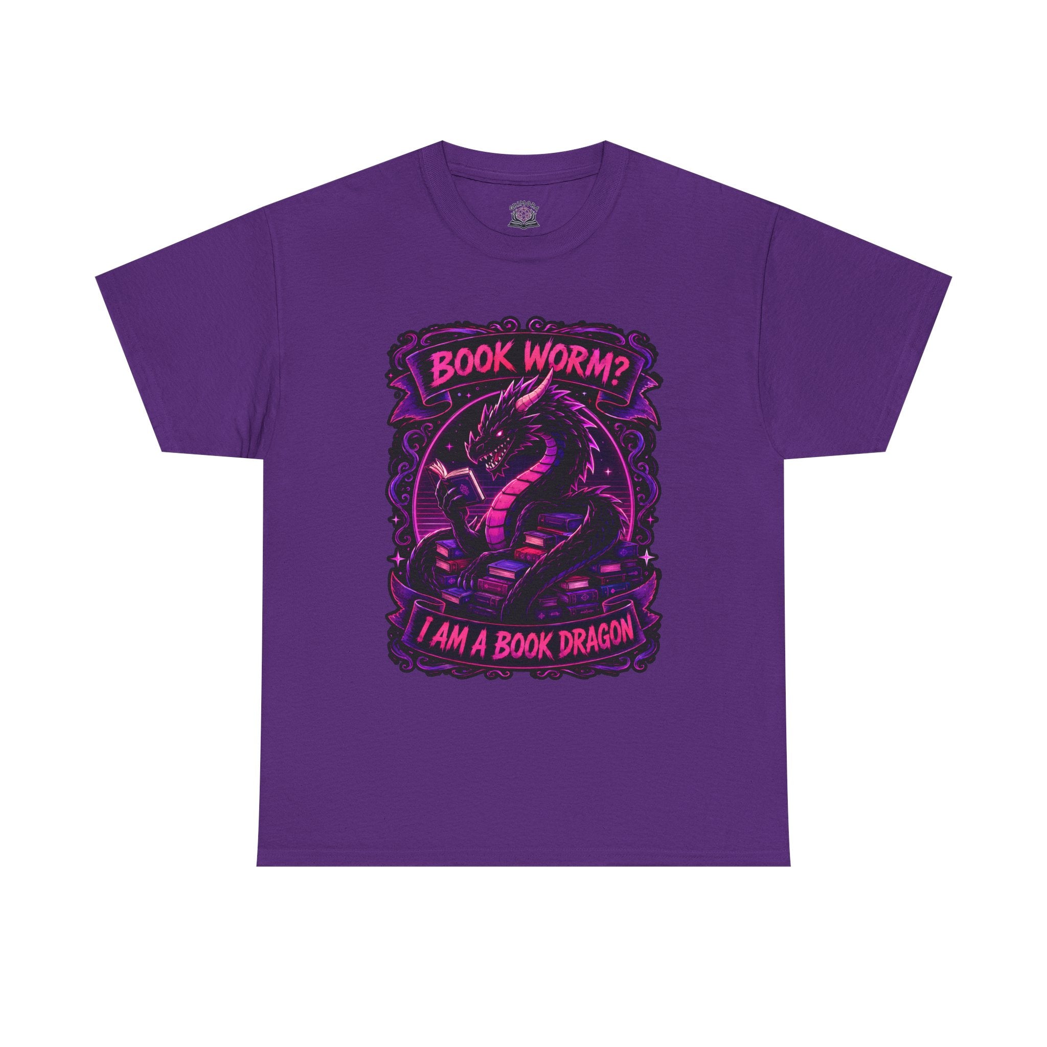 Book Worm? I Am a Book Dragon, Fantasy Reader T-shirt