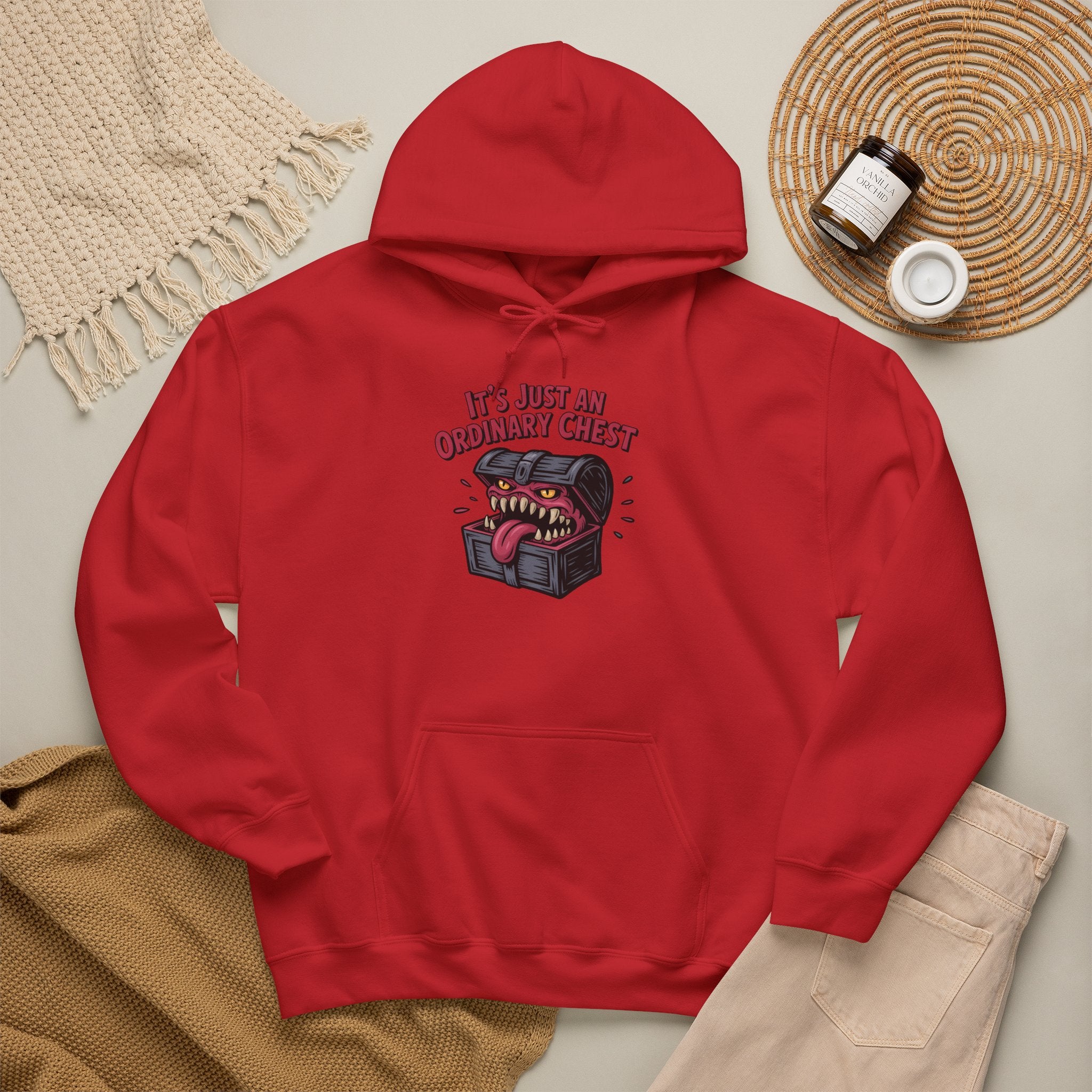 "It's Just An Ordinary Chest" — Mimic monster Hoodie