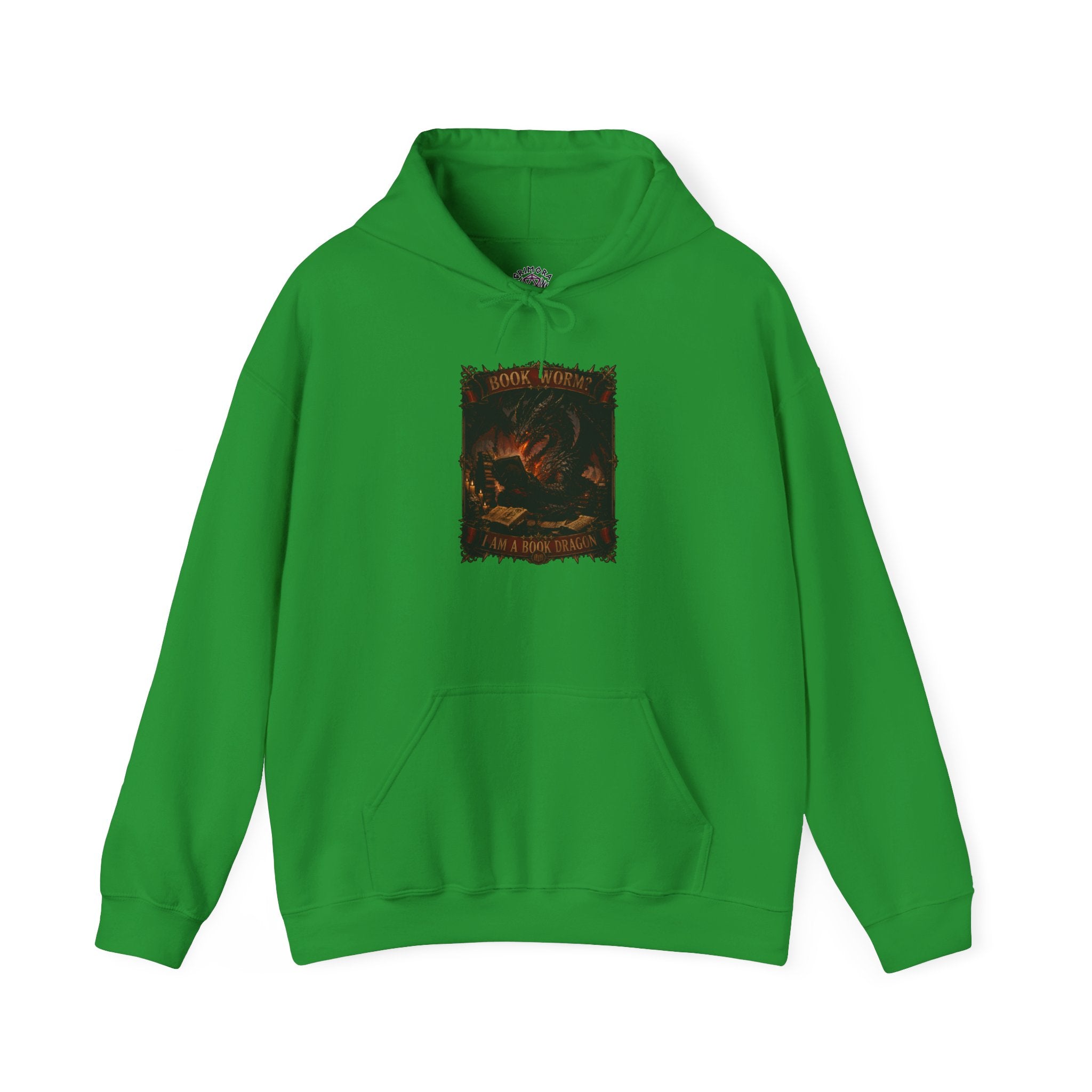 Book Worm? I Am a Book Dragon, Fantasy Reader Hoodie