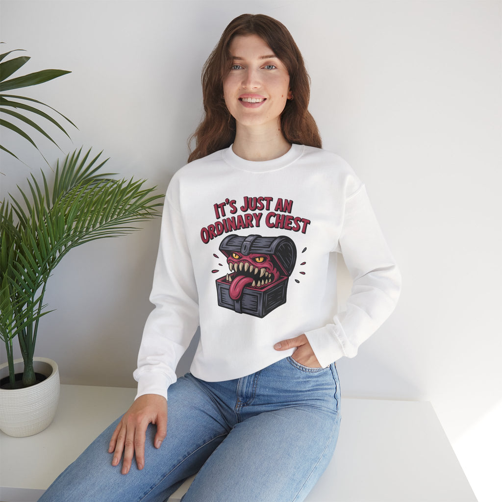 "It's Just An Ordinary Chest" — Mimic monster Sweatshirt
