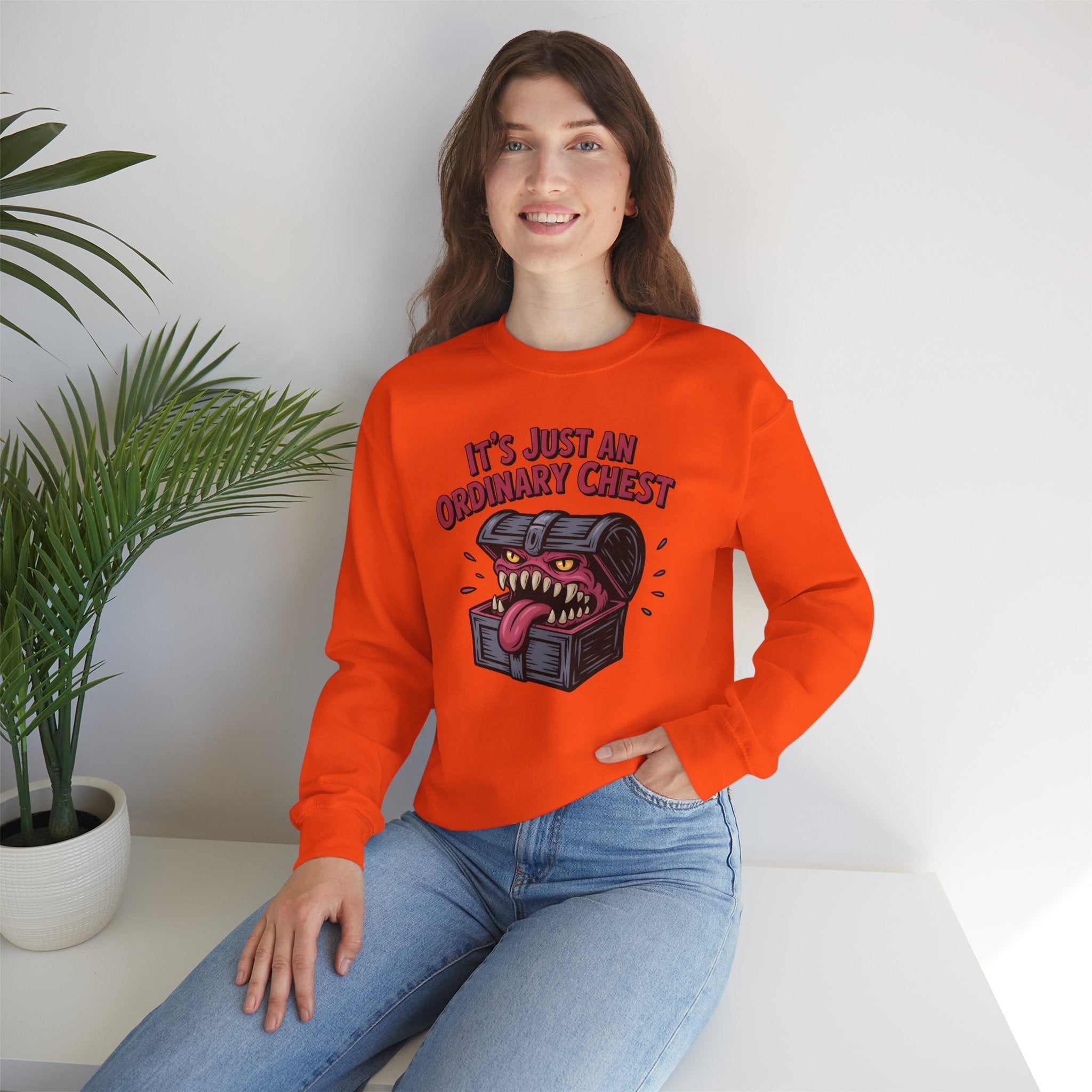 "It's Just An Ordinary Chest" — Mimic monster Sweatshirt