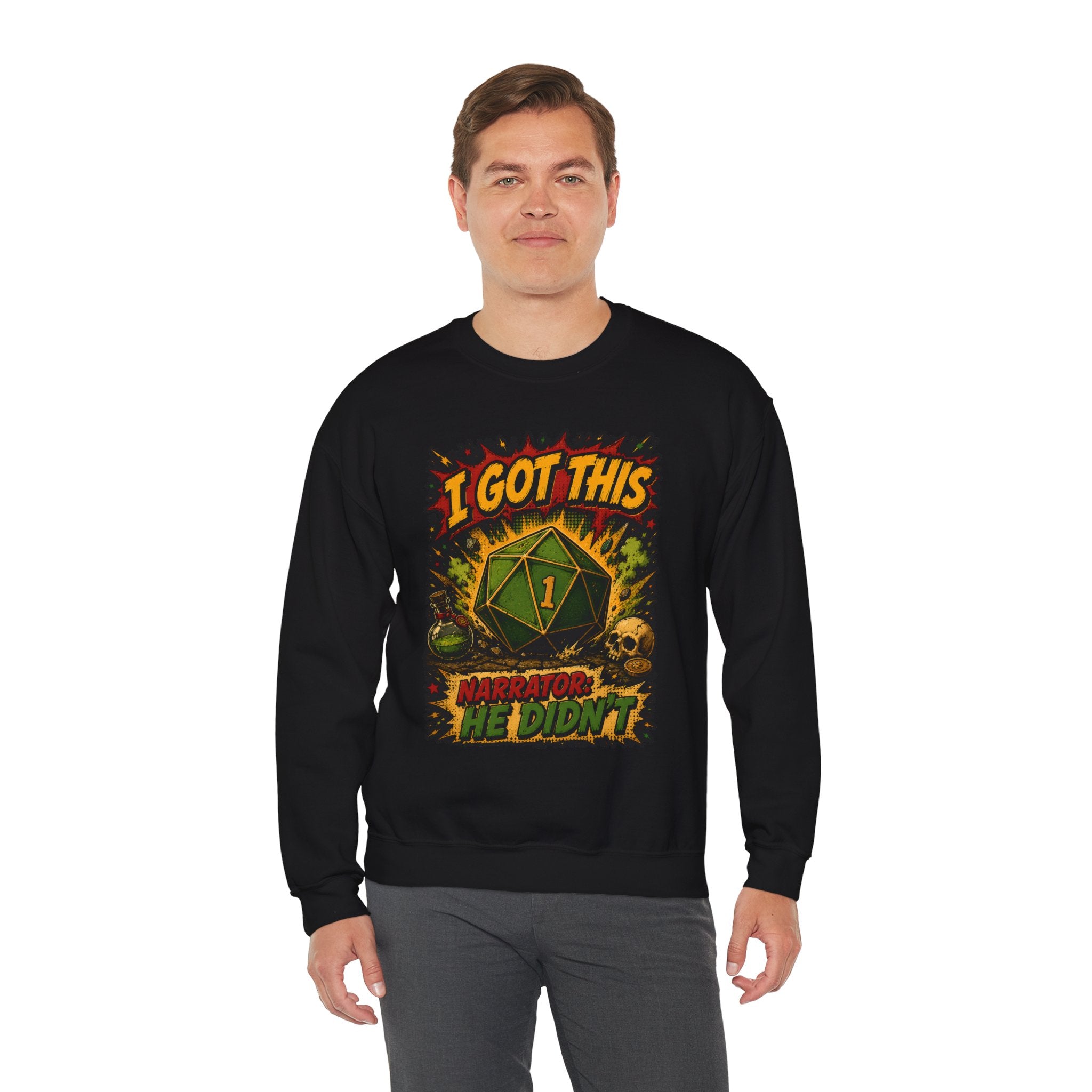 D20 roll, natural 1 Sweatshirt