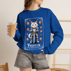 Fighter Cat at Your Service D&D Sweatshirt | Cat Lover RPG Gift