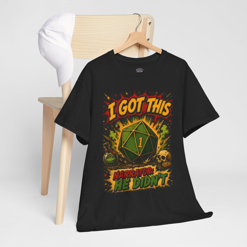D20 roll, natural 1 T-shirt