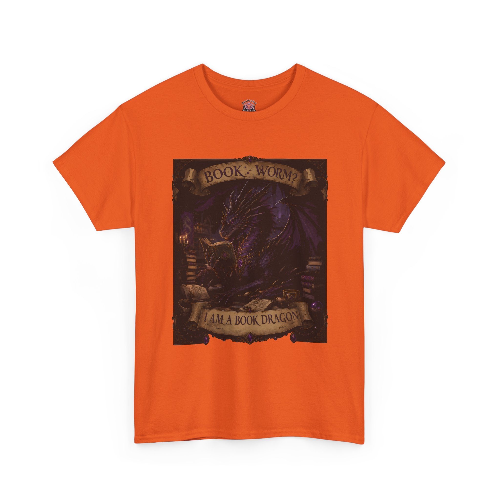 Book Worm? I Am a Book Dragon, Fantasy Reader T-shirt