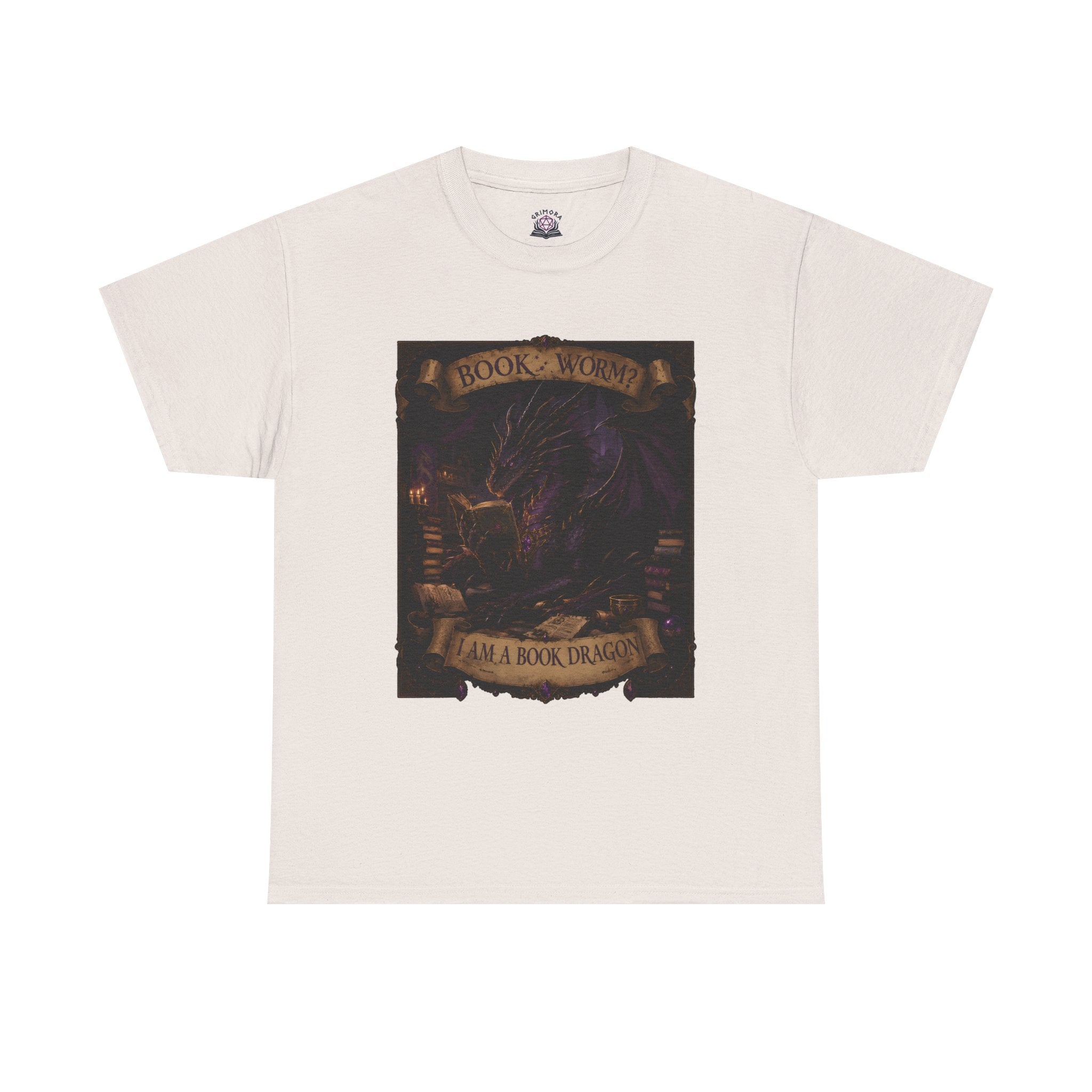 Book Worm? I Am a Book Dragon, Fantasy Reader T-shirt