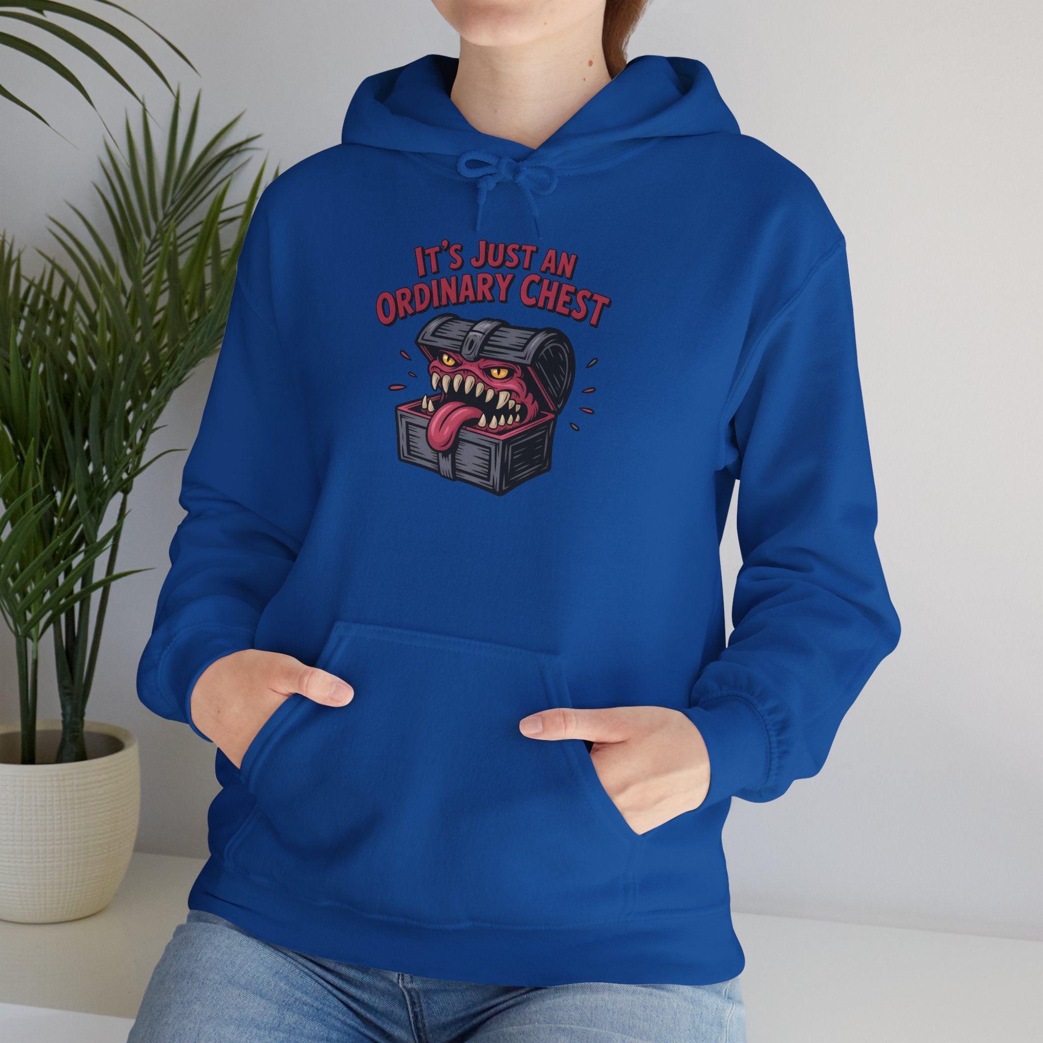 "It's Just An Ordinary Chest" — Mimic monster Hoodie