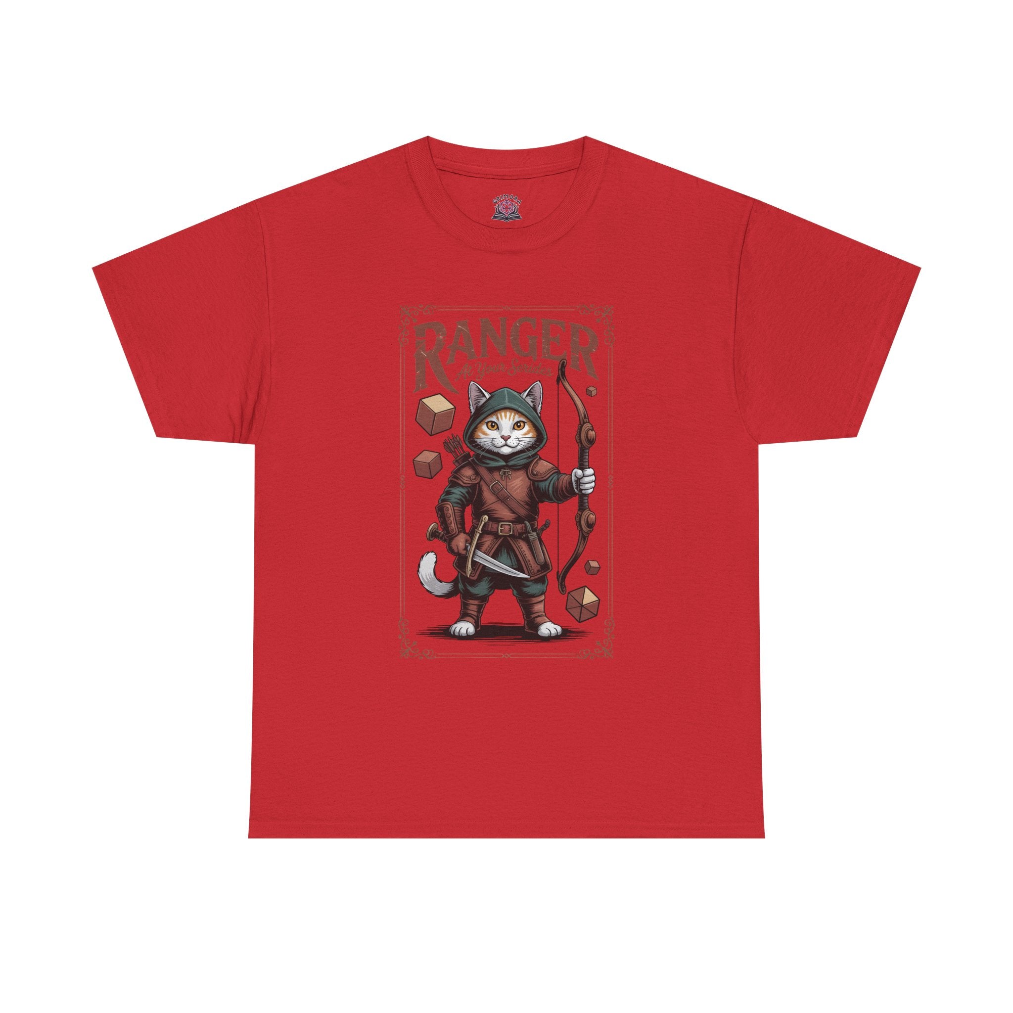 Ranger Cat at Your Serivece D&D T-shirt | Cat Lover RPG Gift