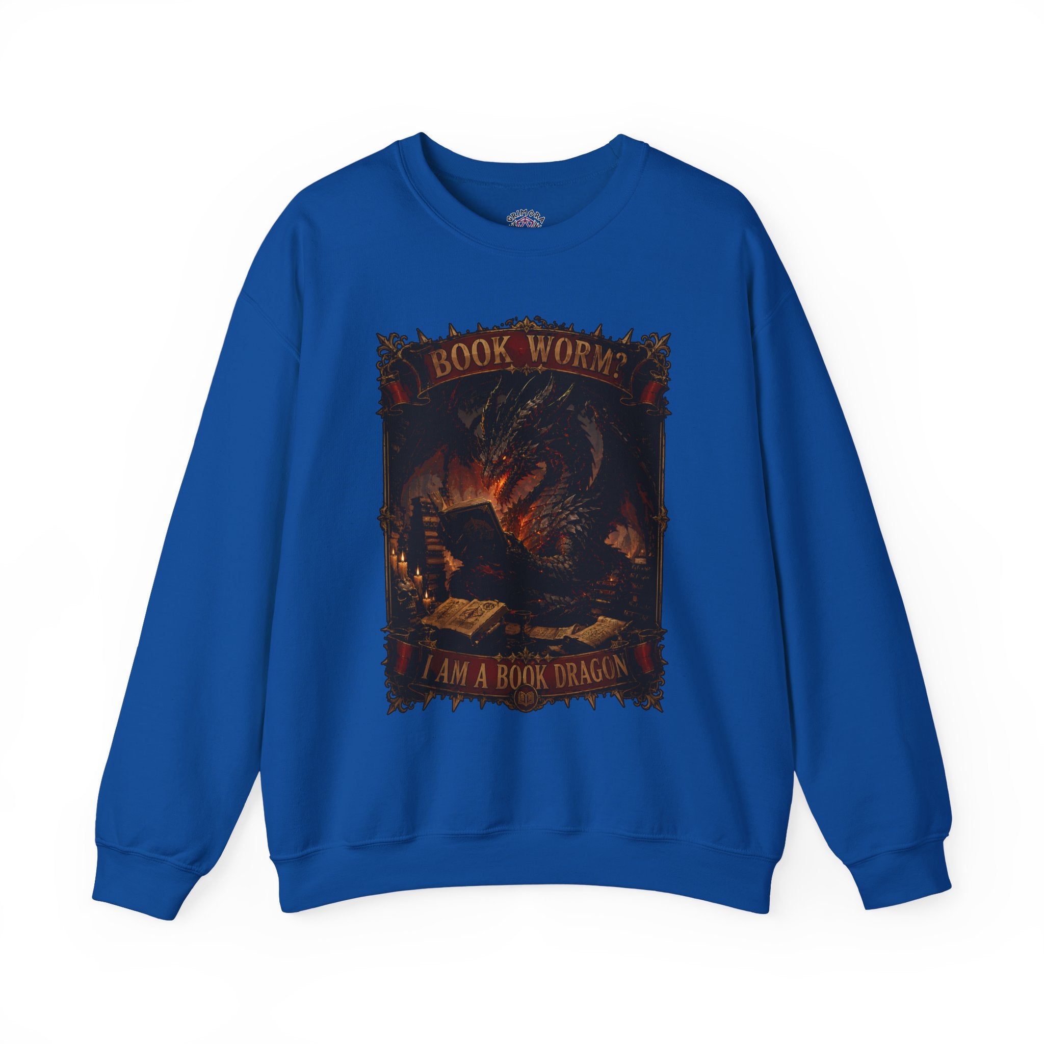 Book Worm? I Am a Book Dragon, Fantasy Reader Sweatshirt