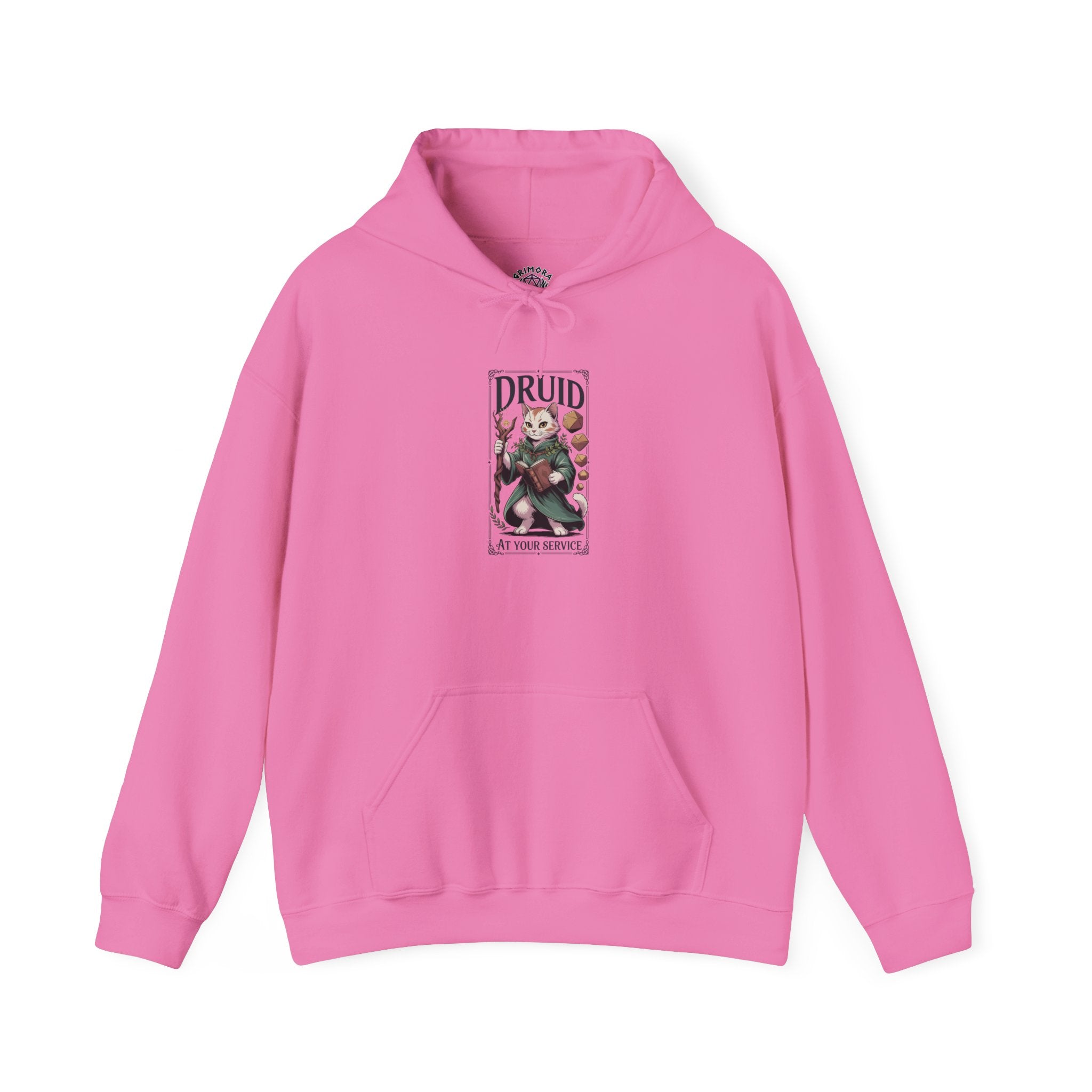 Druid Cat at Your Serivece D&D Hoodie | Cat Lover RPG Gift