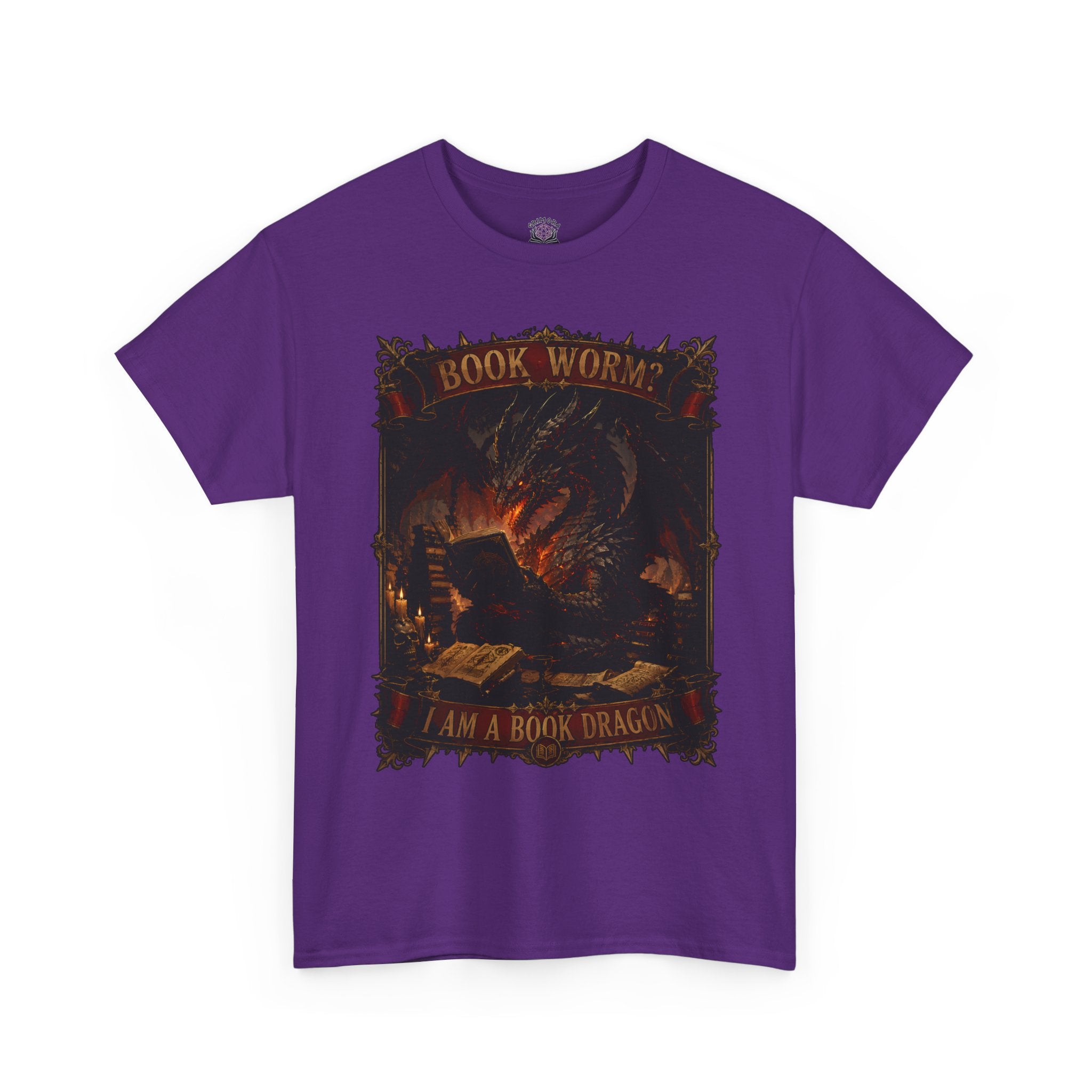 Book Worm? I Am a Book Dragon, Fantasy Reader T-shirt