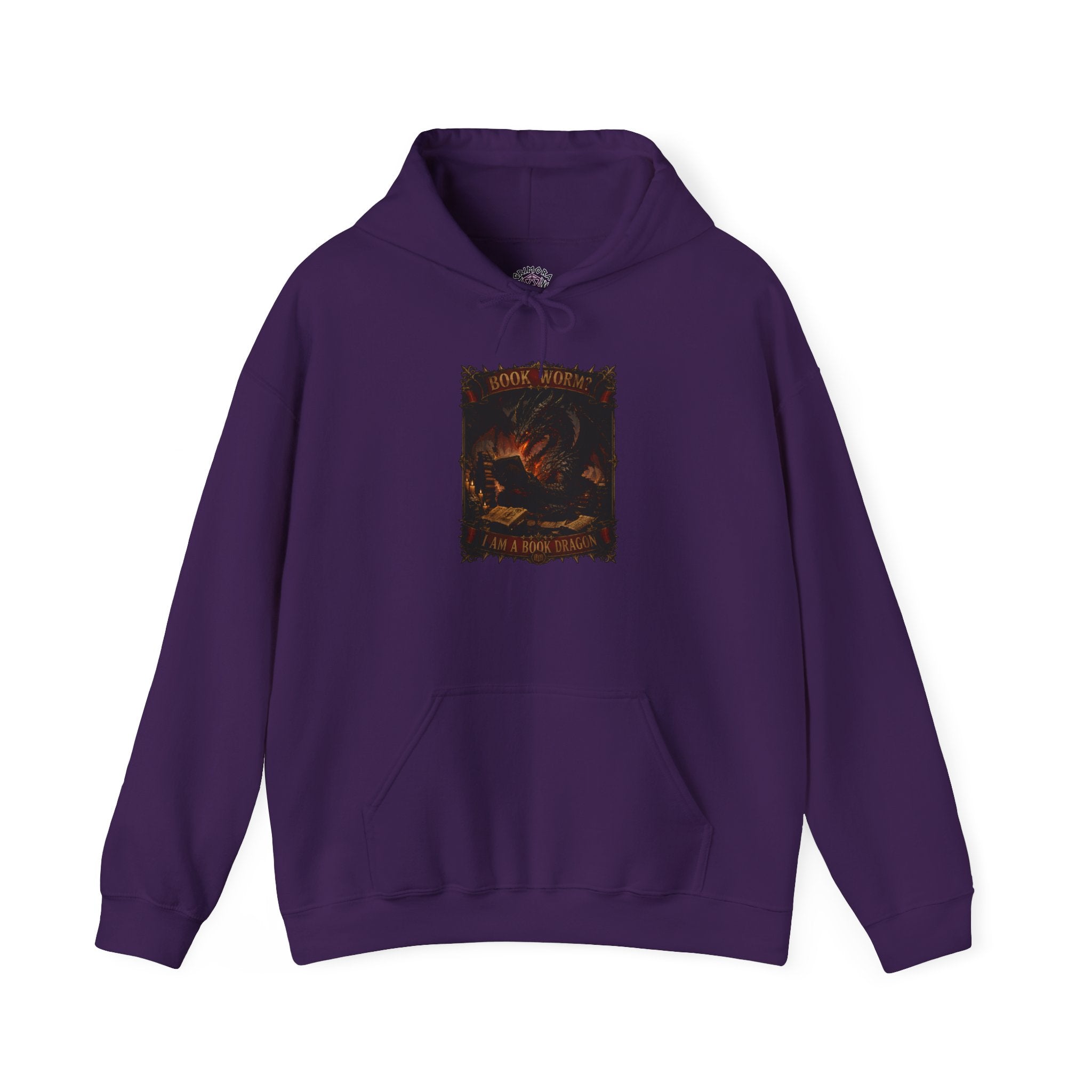 Book Worm? I Am a Book Dragon, Fantasy Reader Hoodie