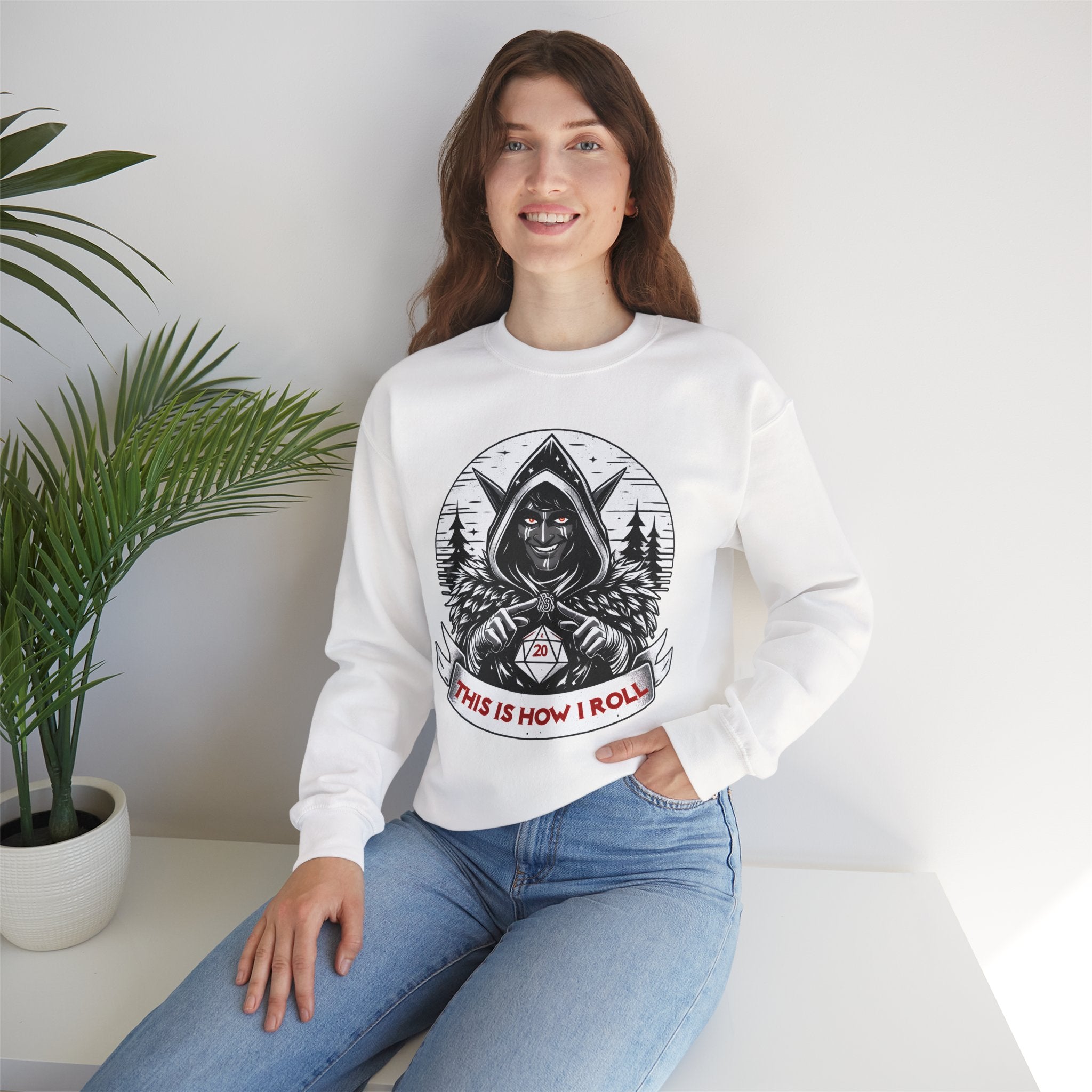 This Is How I Roll D20 Sweatshirt