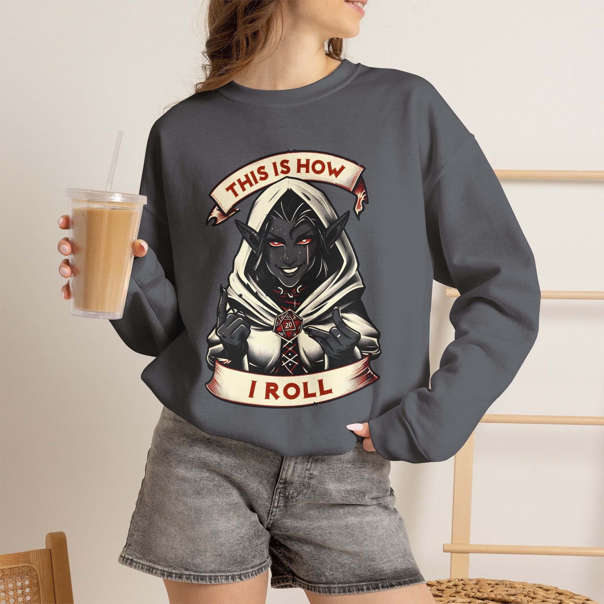 This Is How I Roll D20 Sweatshirt