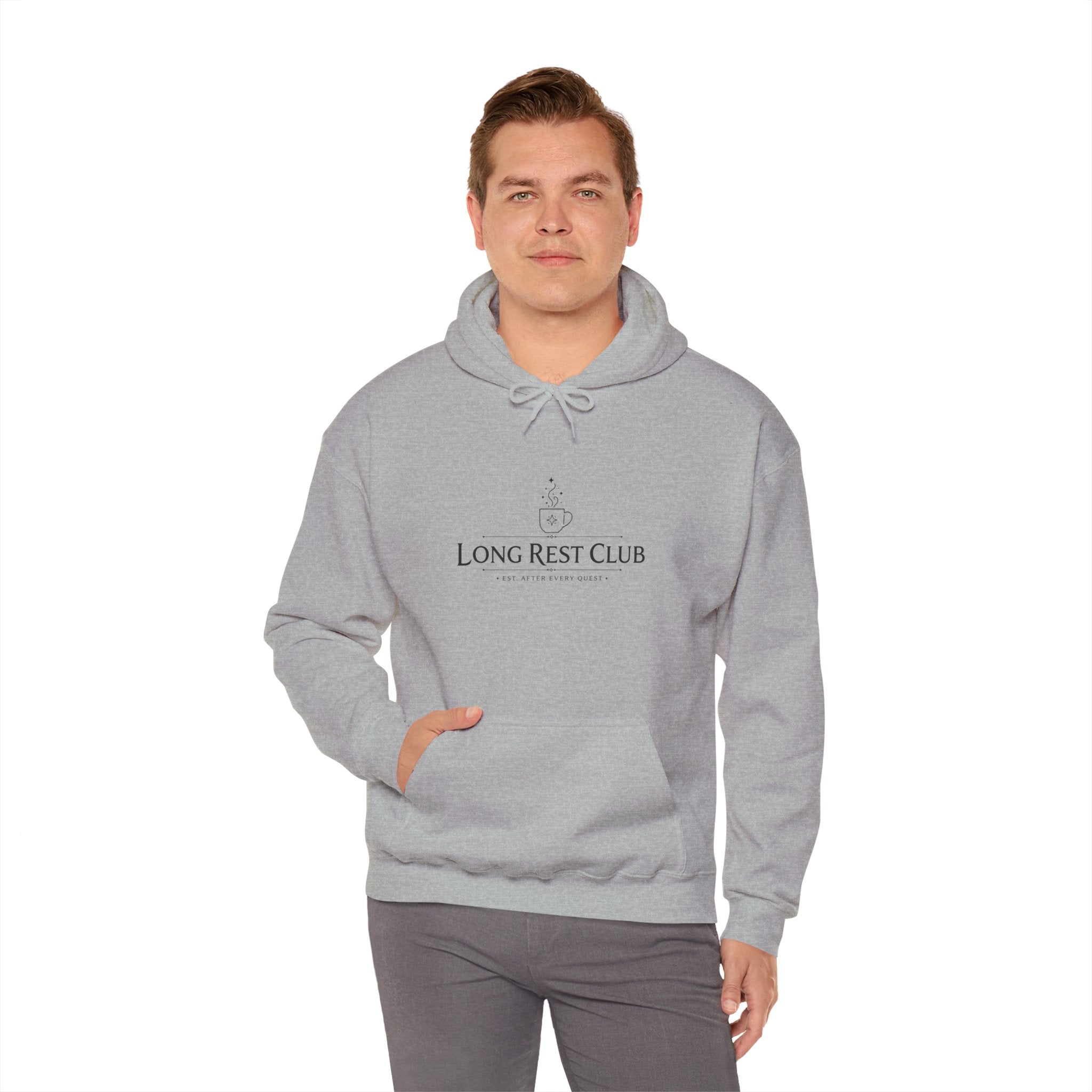 Long Rest Club – Est. After Every Quest | Fantasy RPG Hoodie