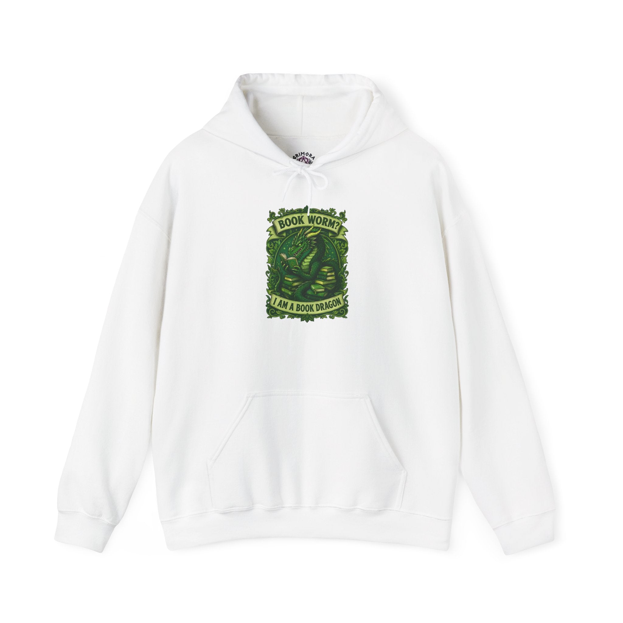 Book Worm? I Am a Book Dragon, Fantasy Reader Hoodie