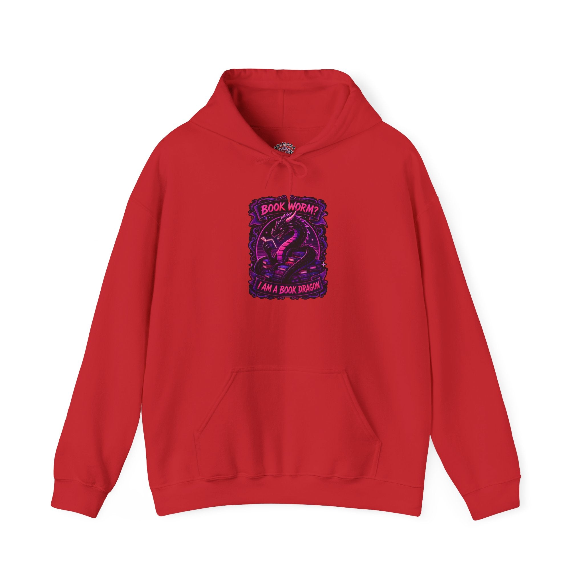 Book Worm? I Am a Book Dragon, Fantasy Reader Hoodie