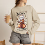 Monk Cat at Your Service D&D Sweatshirt | Cat Lover RPG Gift