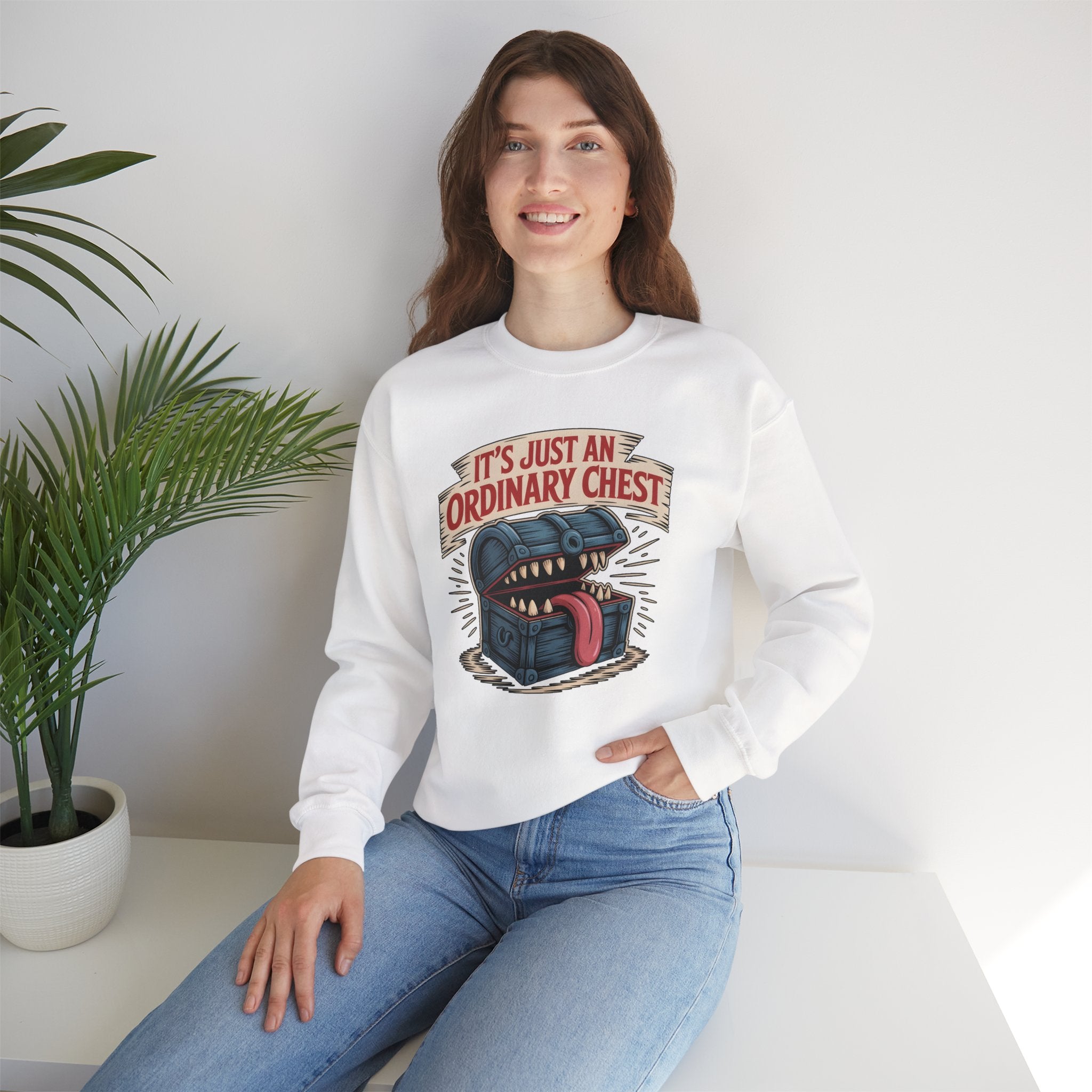 "It's Just An Ordinary Chest" — Mimic monster Sweatshirt