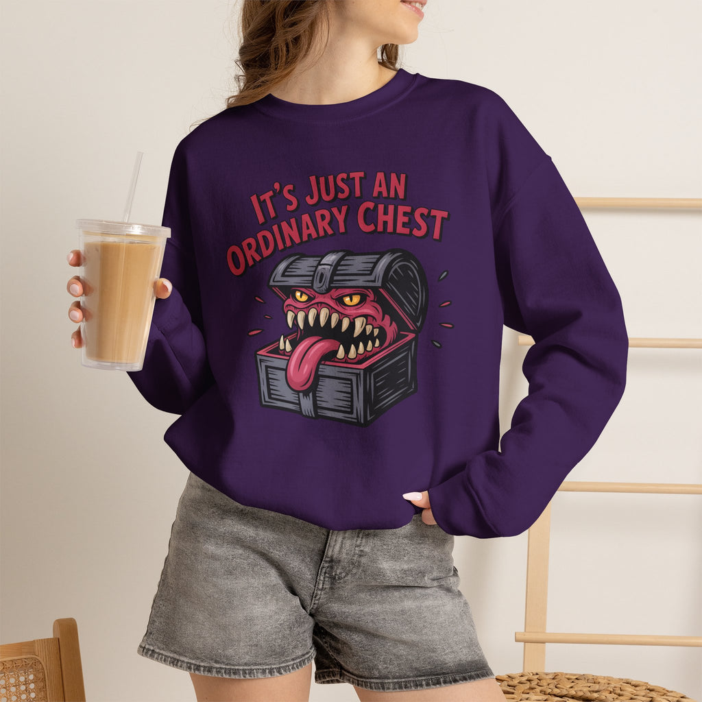 "It's Just An Ordinary Chest" — Mimic monster Sweatshirt