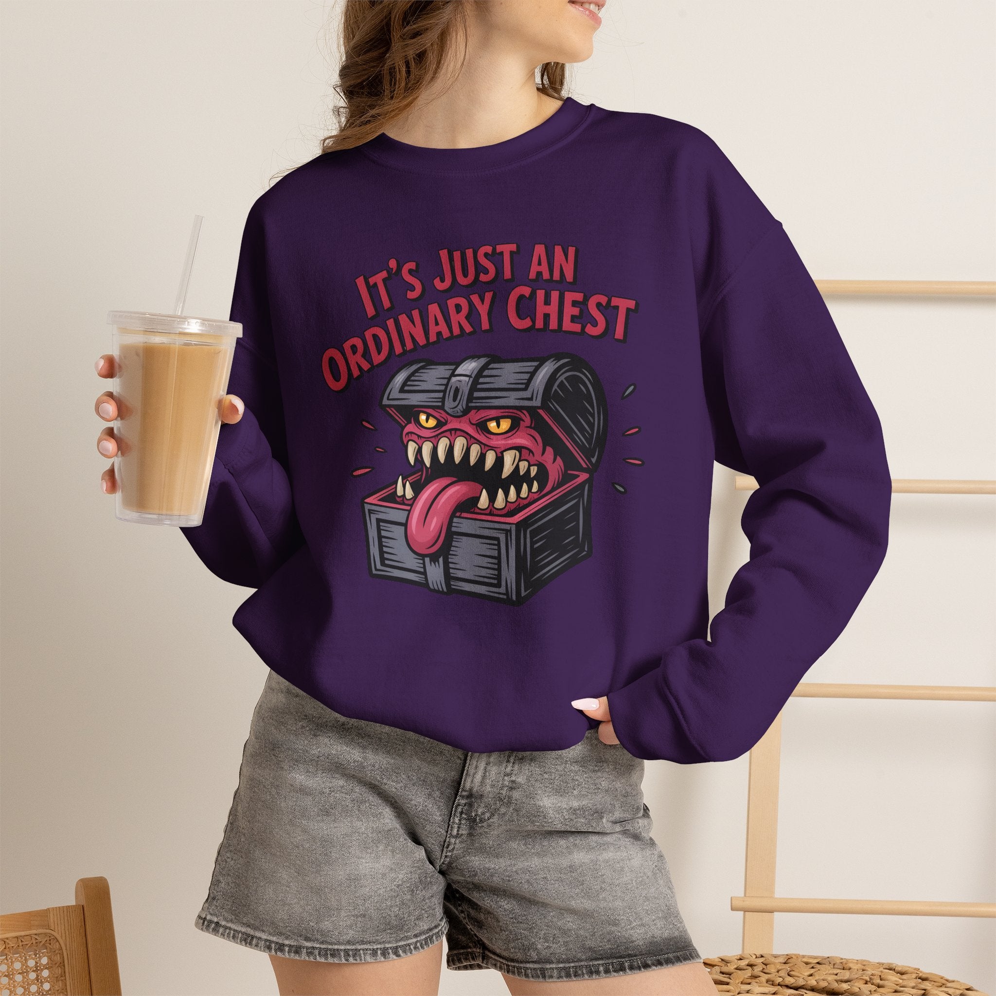 "It's Just An Ordinary Chest" — Mimic monster Sweatshirt
