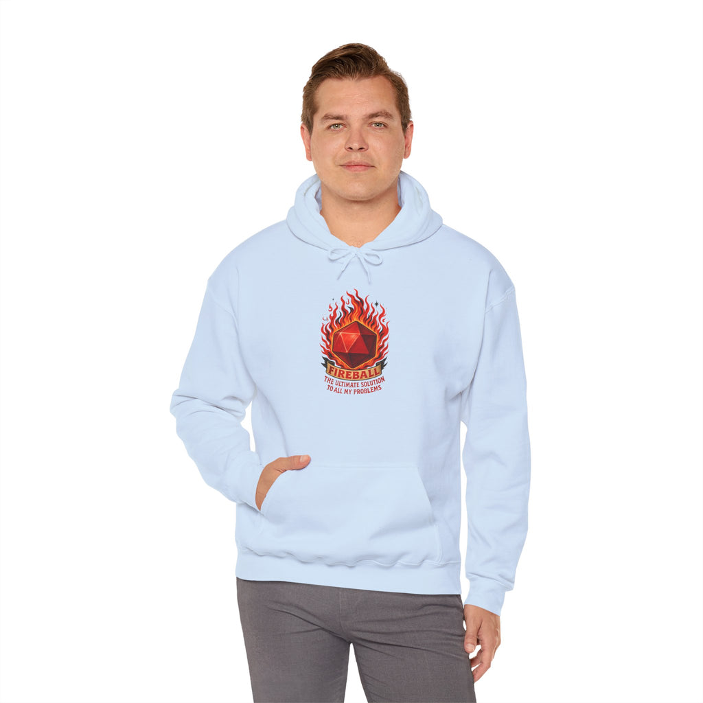 Fireball – The Ultimate Solution to All My Problems| Funny RPG Hoodie