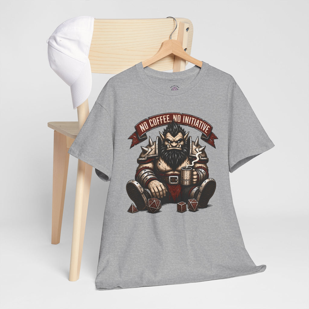 No Coffee, No Initiative | Fantasy RPG T-shirt